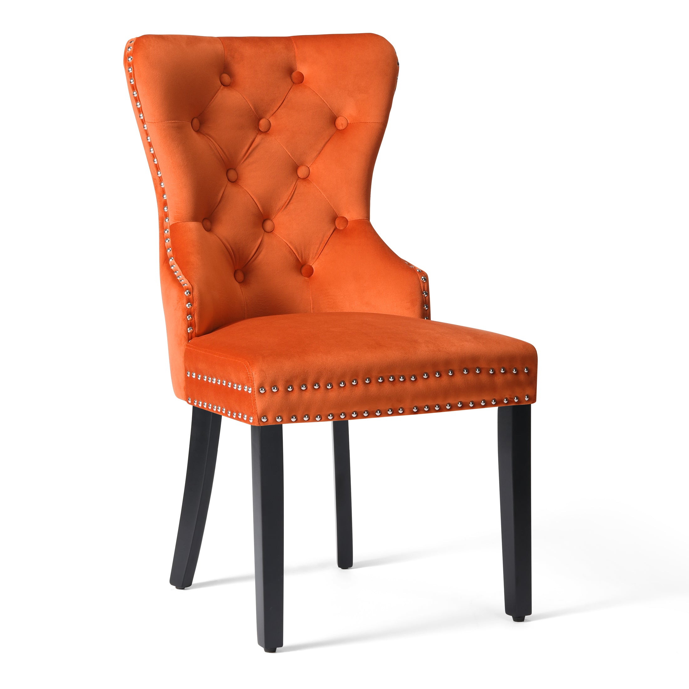 Hank Velvet Upholstered Tufted Dining Chairs (Set of 6)