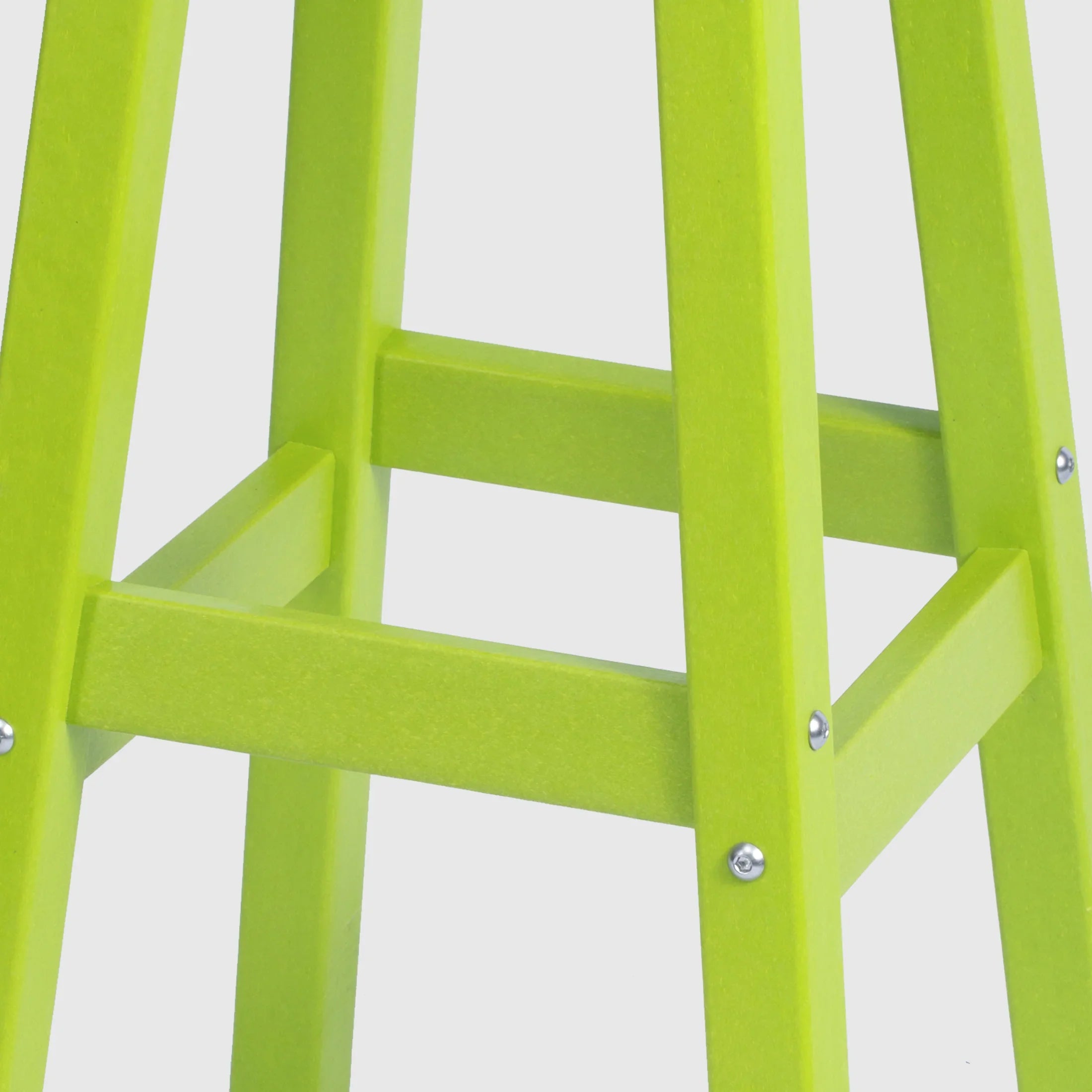 Paradise 24" HDPE Outdoor Patio Counter High Backless Square Bar Stool