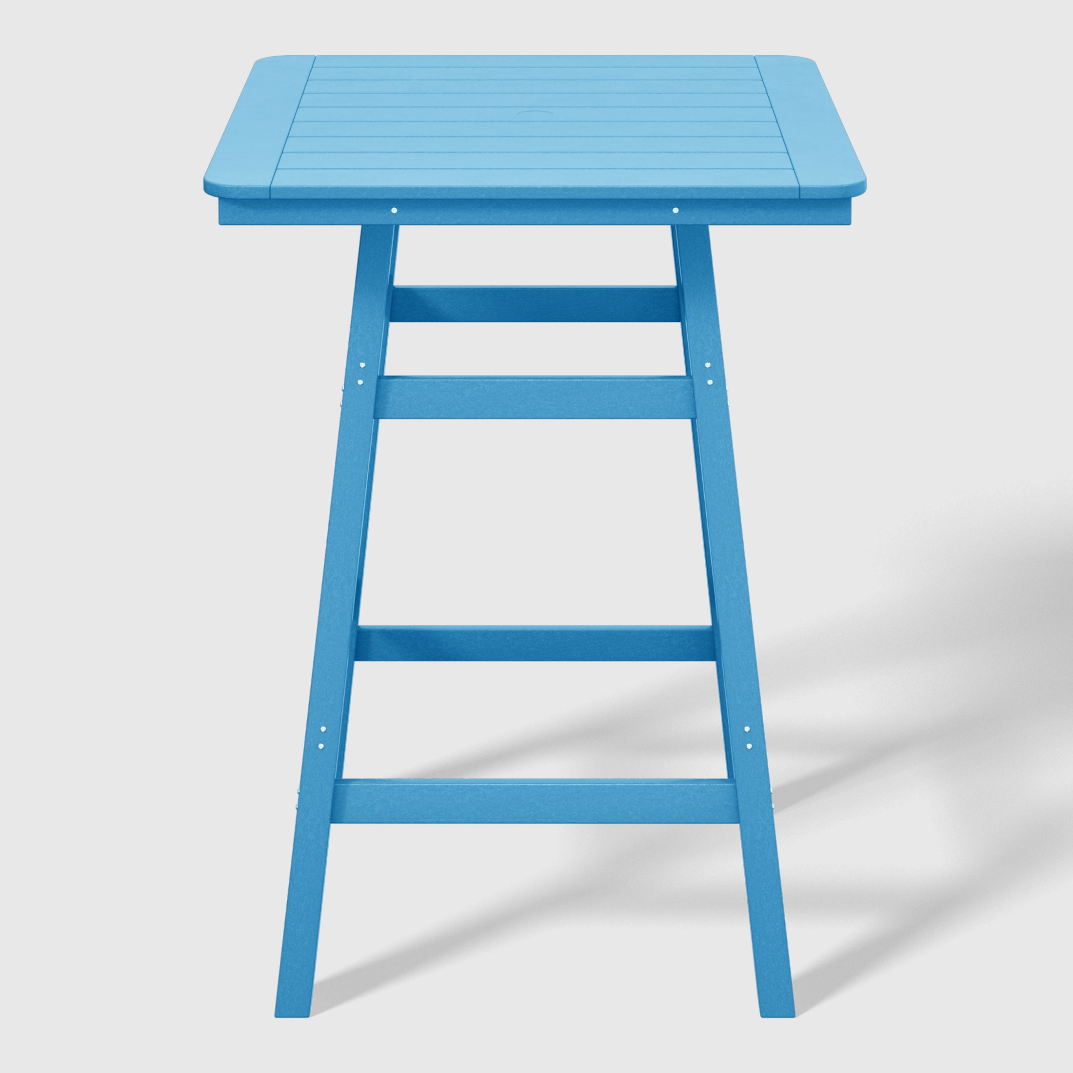 Paradise 5-Piece HDPE Outdoor Patio Dining Bar Bistro Table Set with Bar Stools