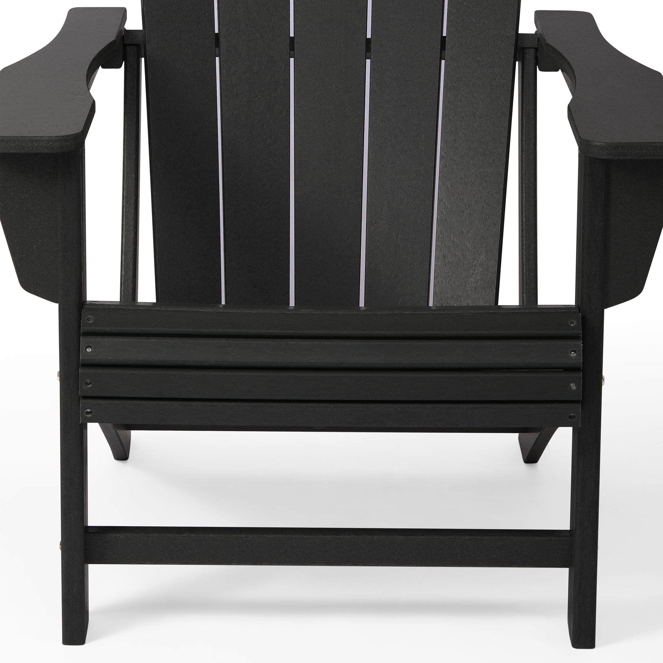 Lakeview Outdoor Patio HDPE Adirondack Chair With Cup Holder