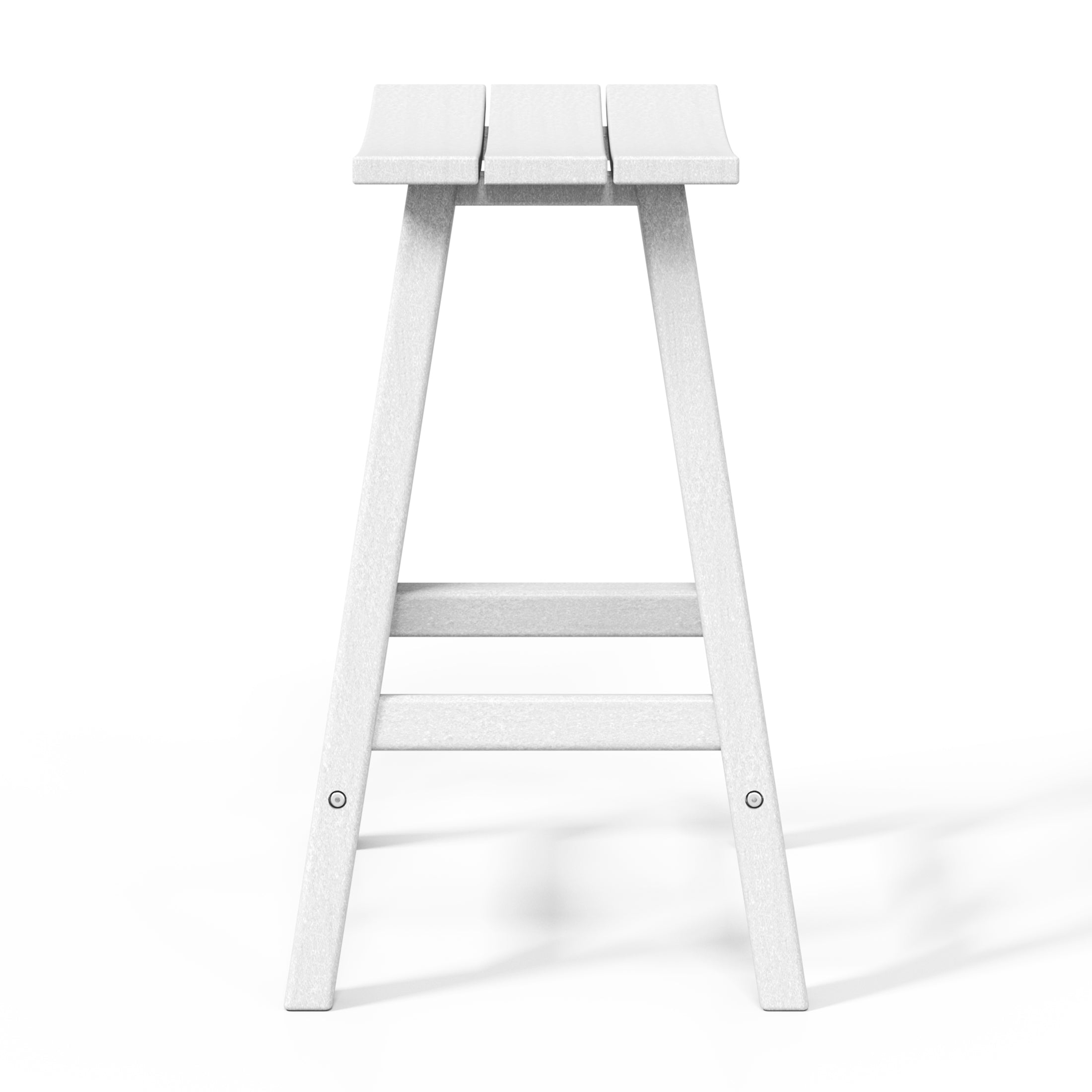 Paradise 24" HDPE Outdoor Patio Counter Height Bar Stools (Set of 2)