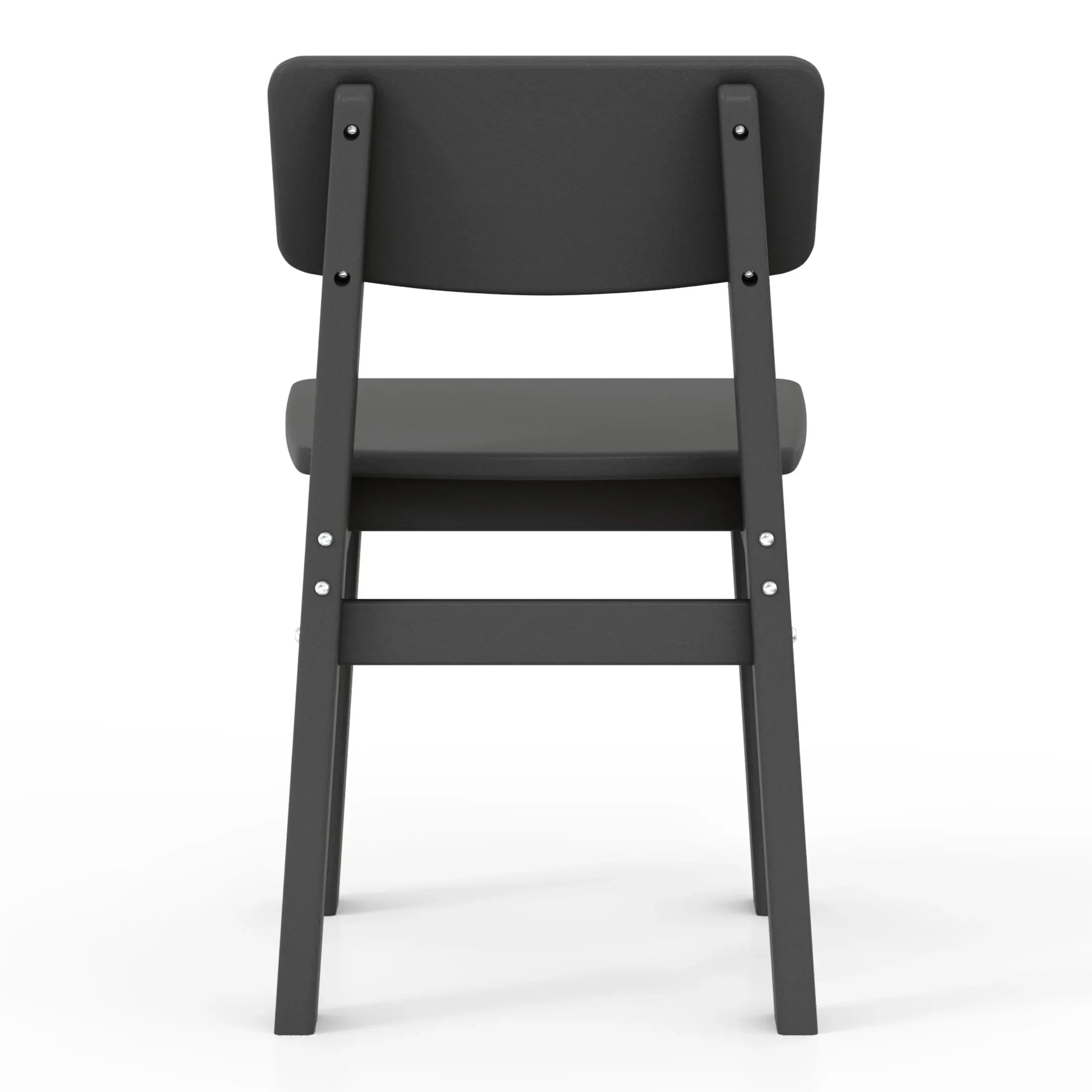 Little Explorers Outdoor HDPE Kids Modern Plastic Toddler Dining Chairs (Set of Two)