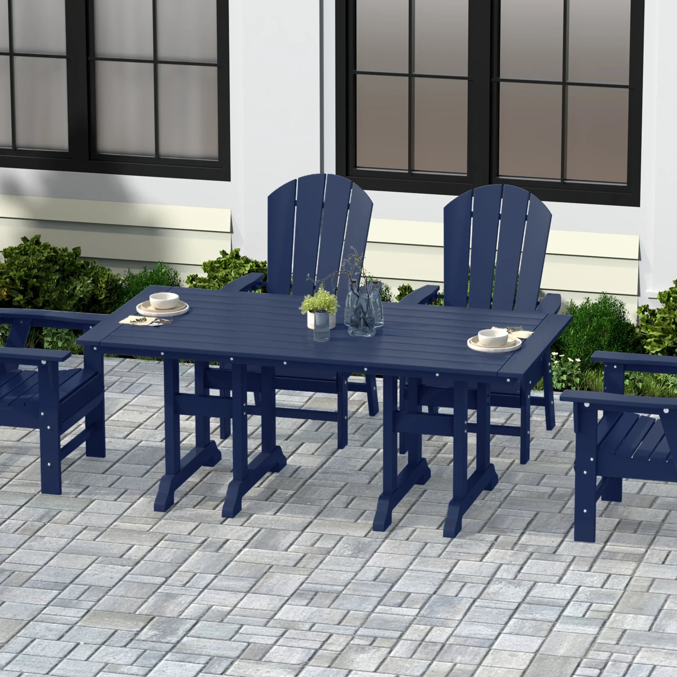 Paradise 71" Outdoor Patio Dining Table