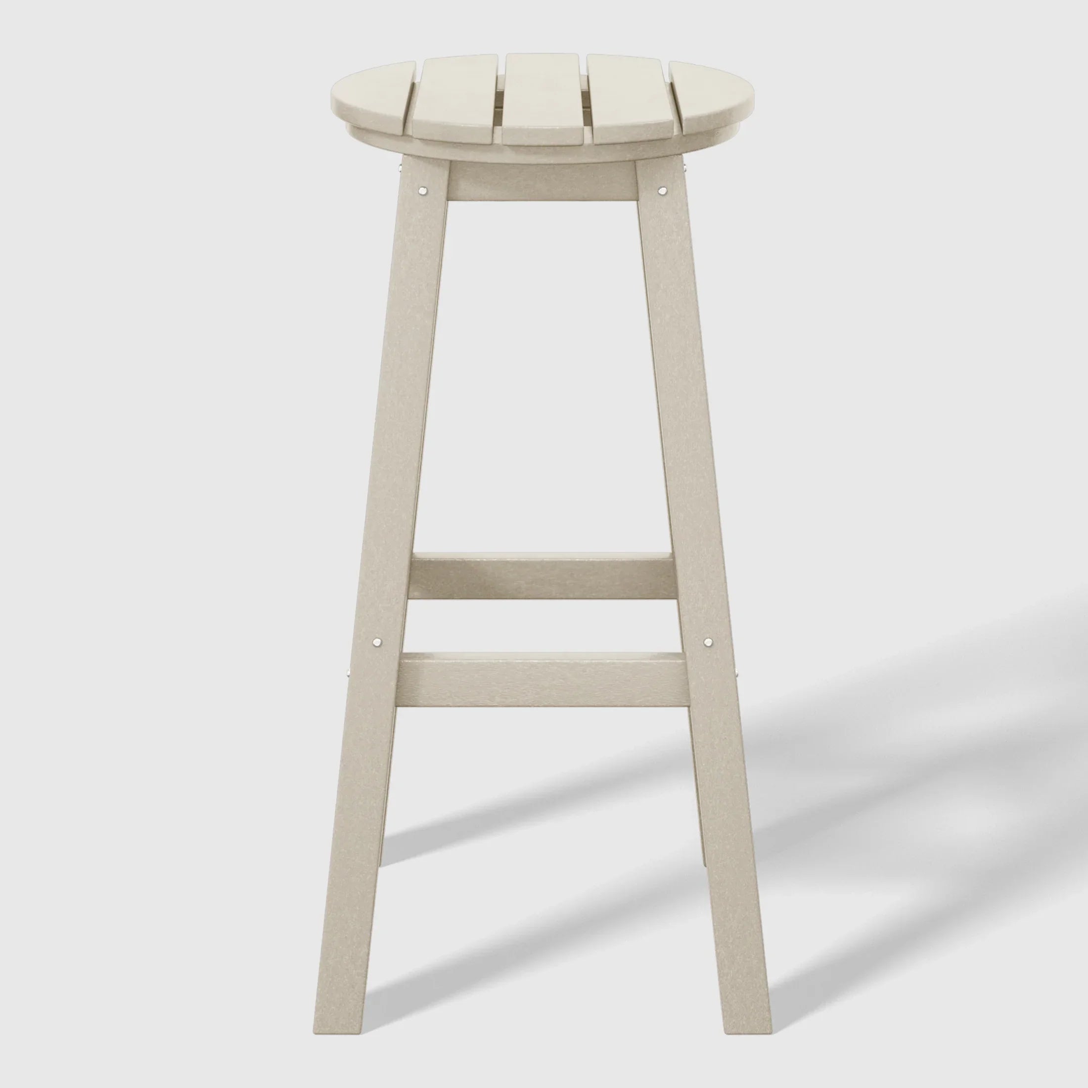 Paradise 29" HDPE Outdoor Patio Round Bar Stool Set of 2