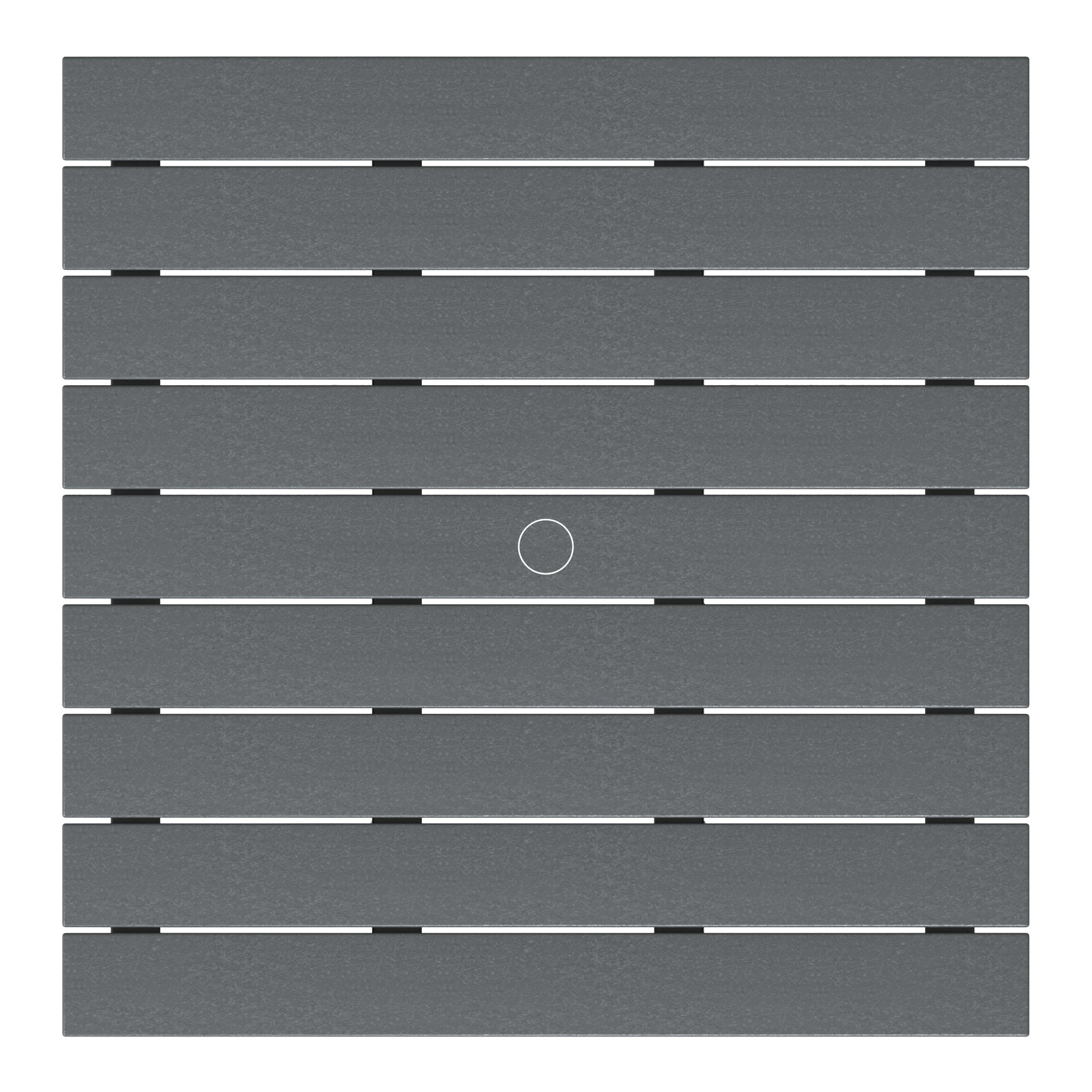 Paradise Low Outdoor HDPE Square Patio Coffee Table