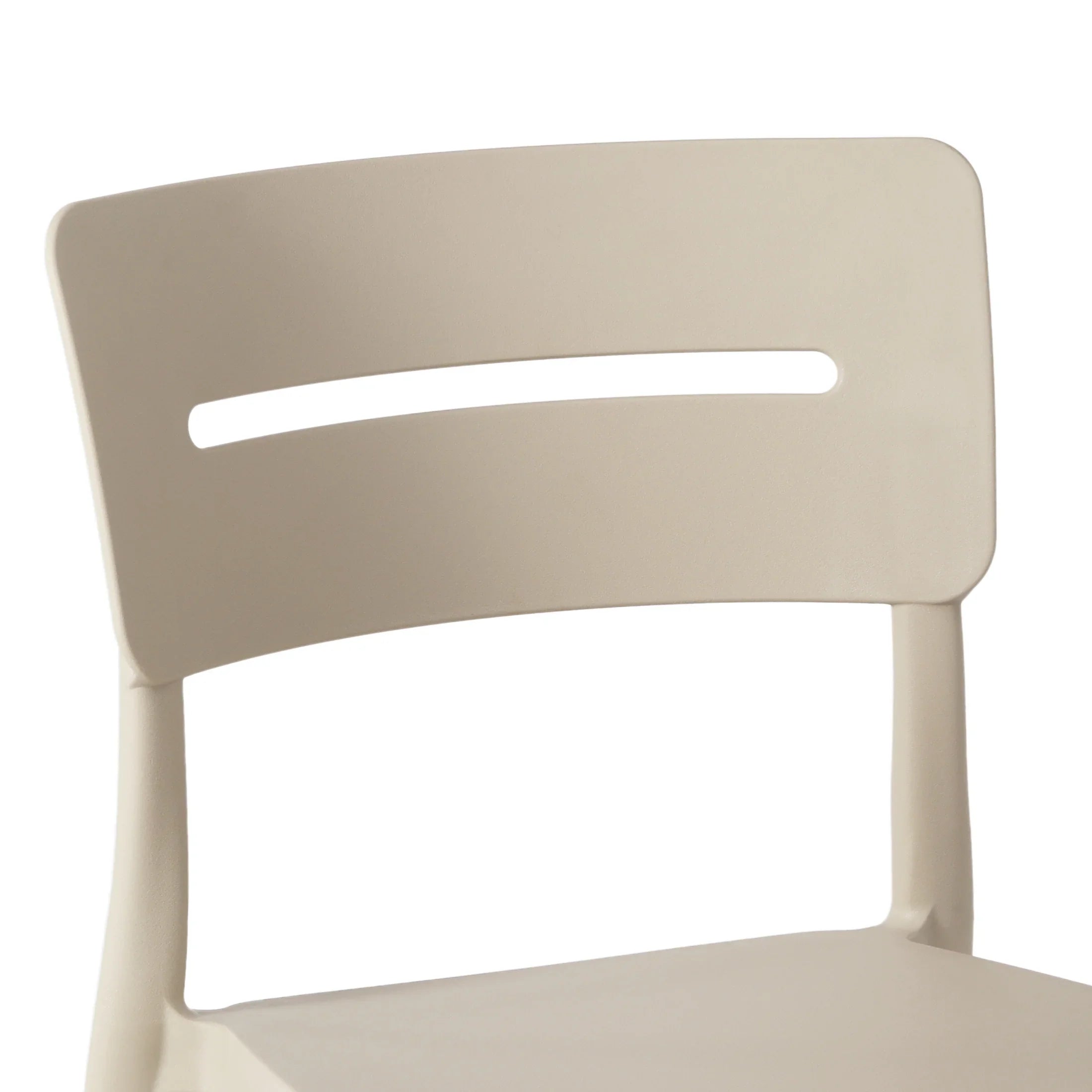 Sunshine Modern 5-Piece Resin Round Patio Dining Table Set with Stackable Patio Dining Chairs