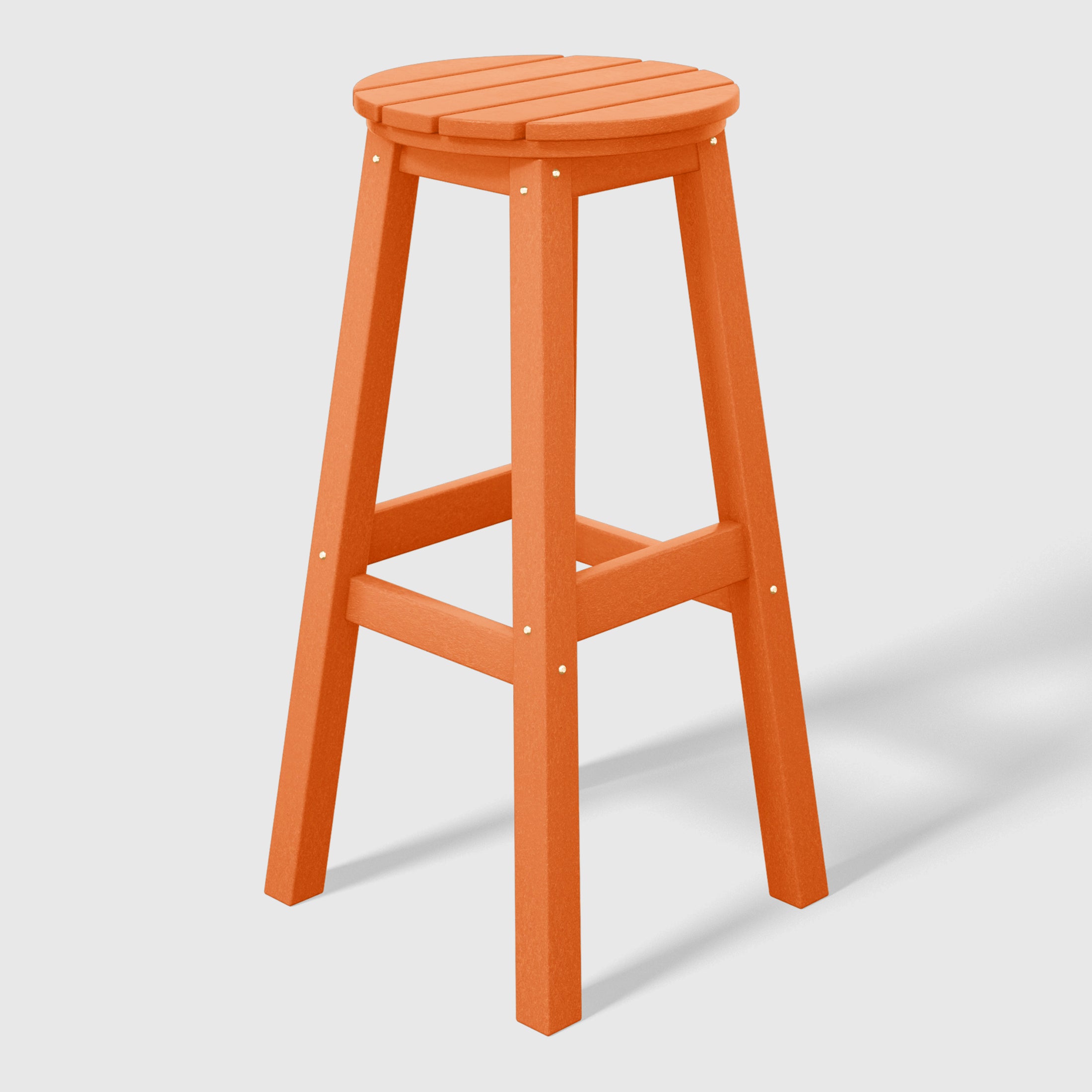 Paradise 29" HDPE Outdoor Patio Round Bar Stool Set of 2