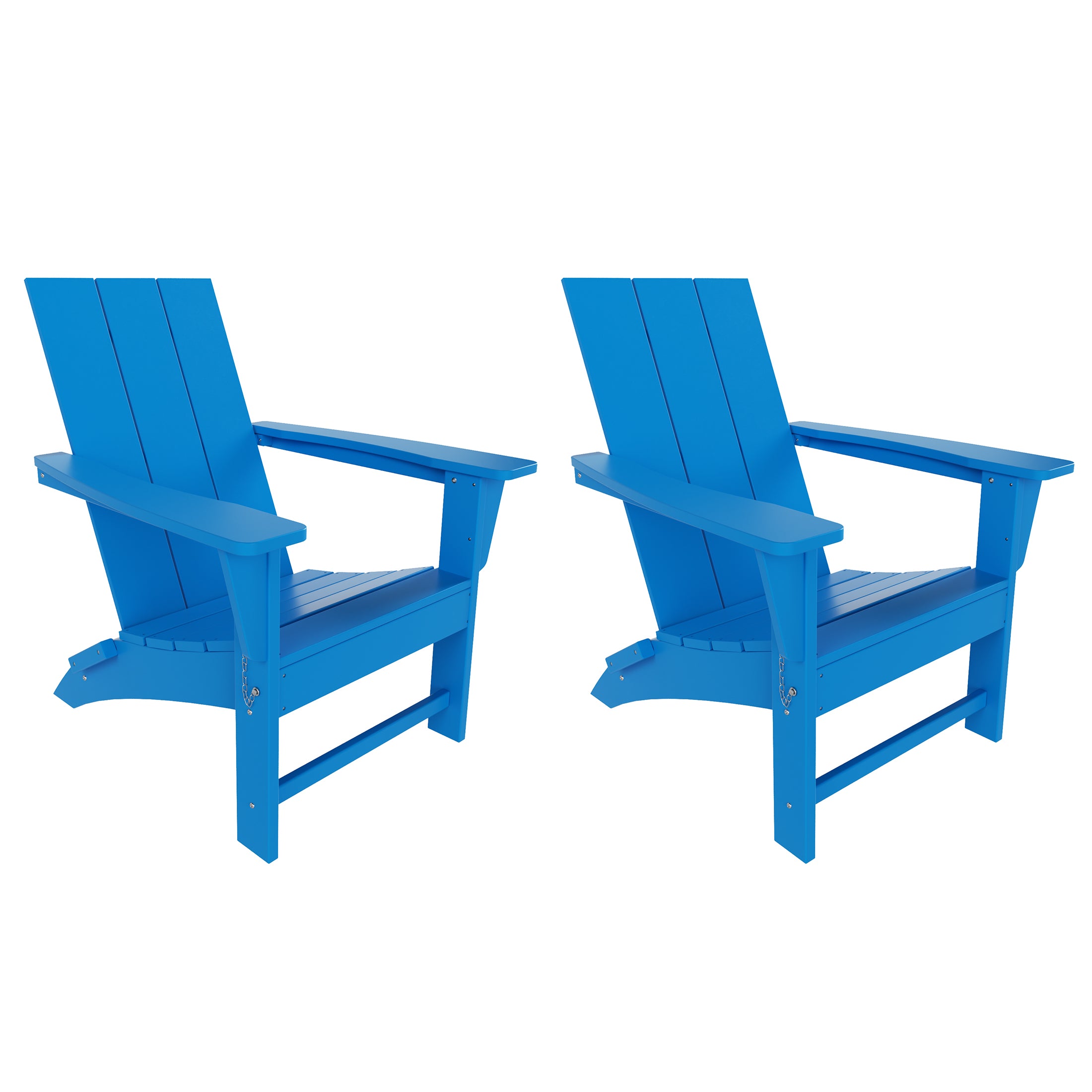 Palms Modern Outdoor Folding Adirondack Chair (Set of 2)