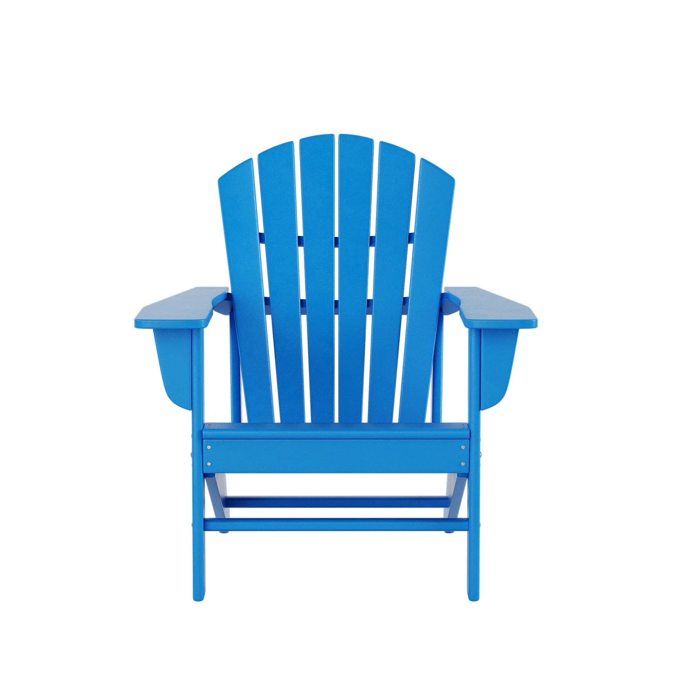 Portside 5-Piece Outdoor Patio HDPE Adirondack Chair With Square Coffee Table Conversation Set