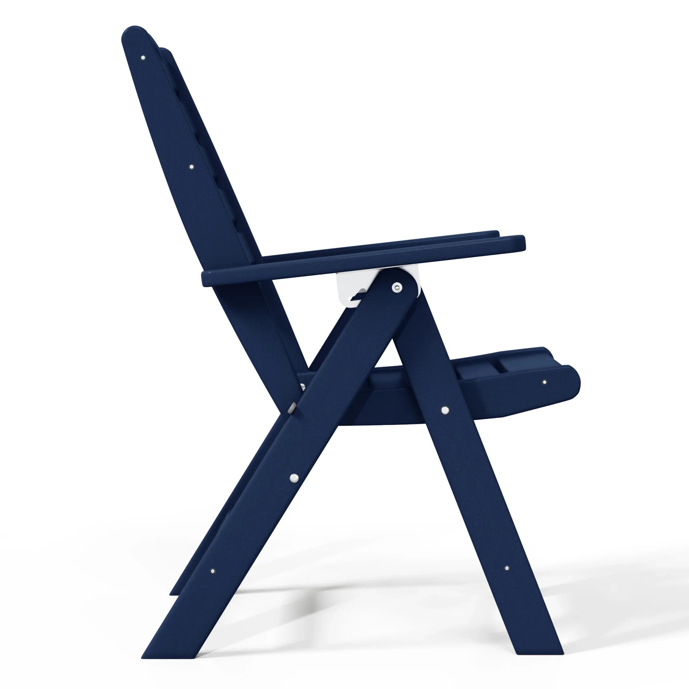 Cayman HDPE Adjustable Highback Folding Outdoor Patio Dining Chairs Set of 2