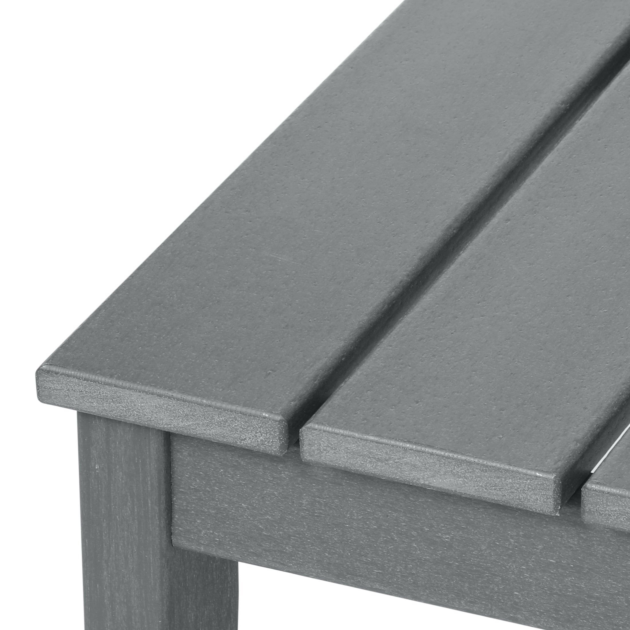 Paradise Low Outdoor HDPE Patio Rectangle Coffee Table