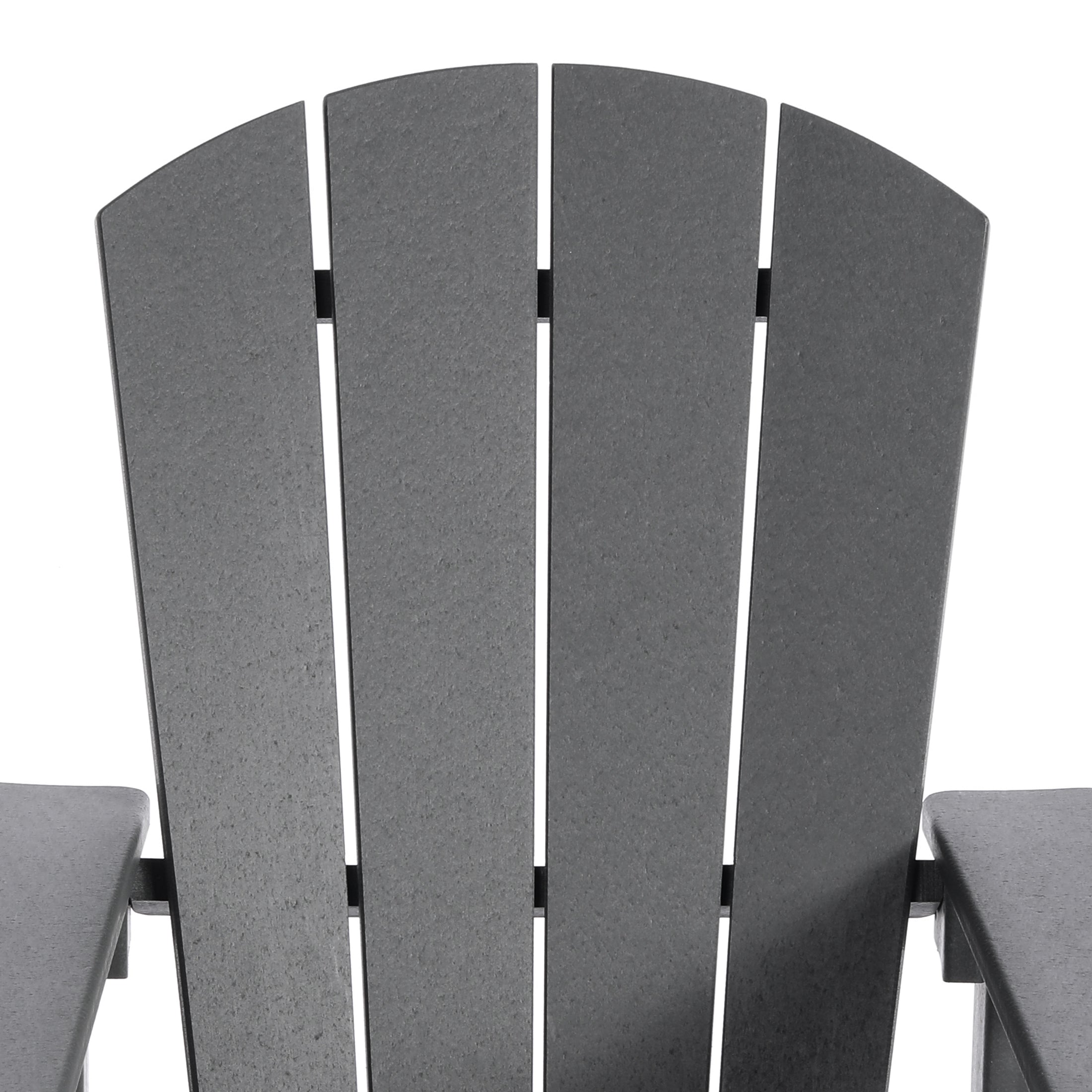 Paradise Kids Outdoor Adirondack Plastic Patio Chair (Set of 4)