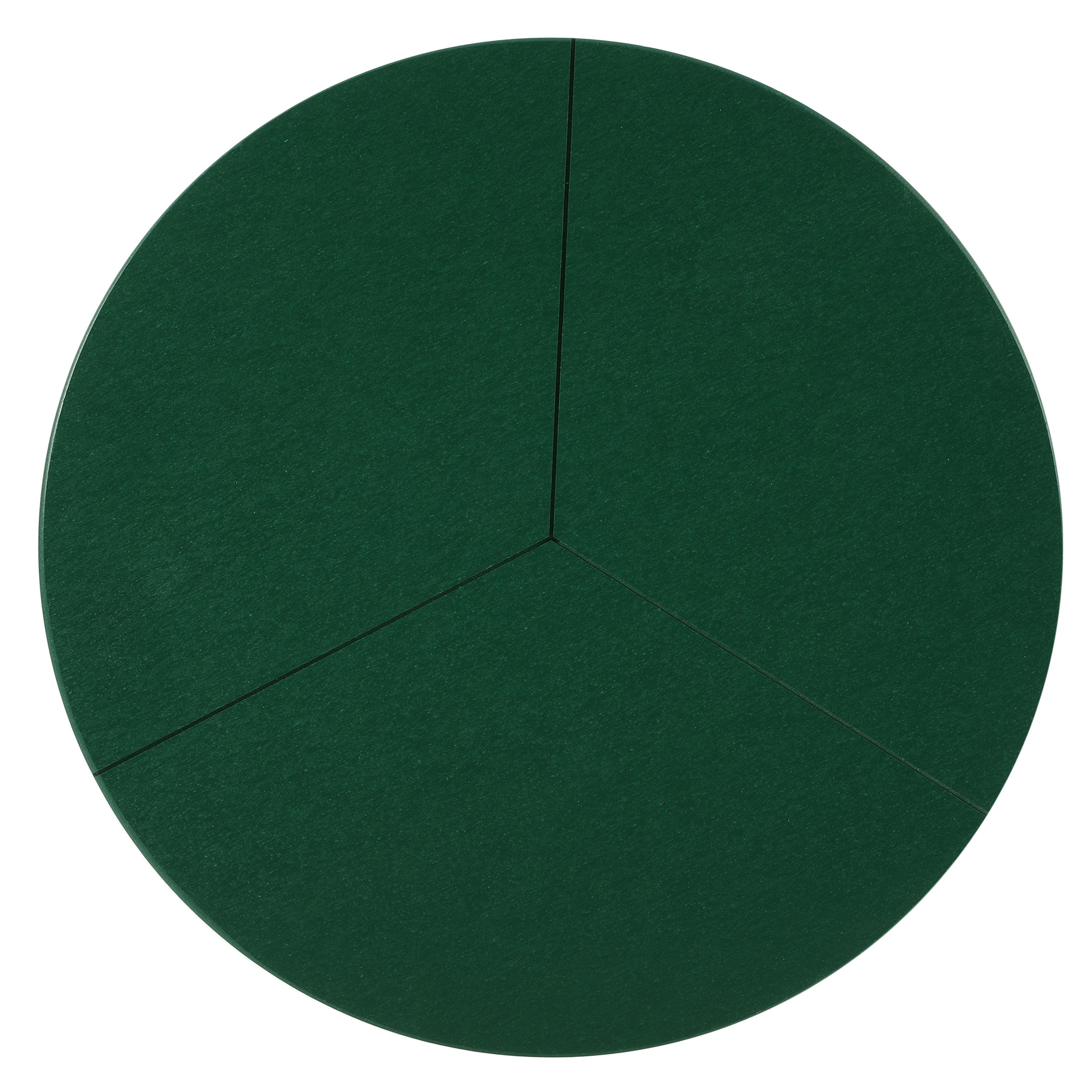 Seaside HDPE Plastic Outdoor Round Adirondack Patio Side Table