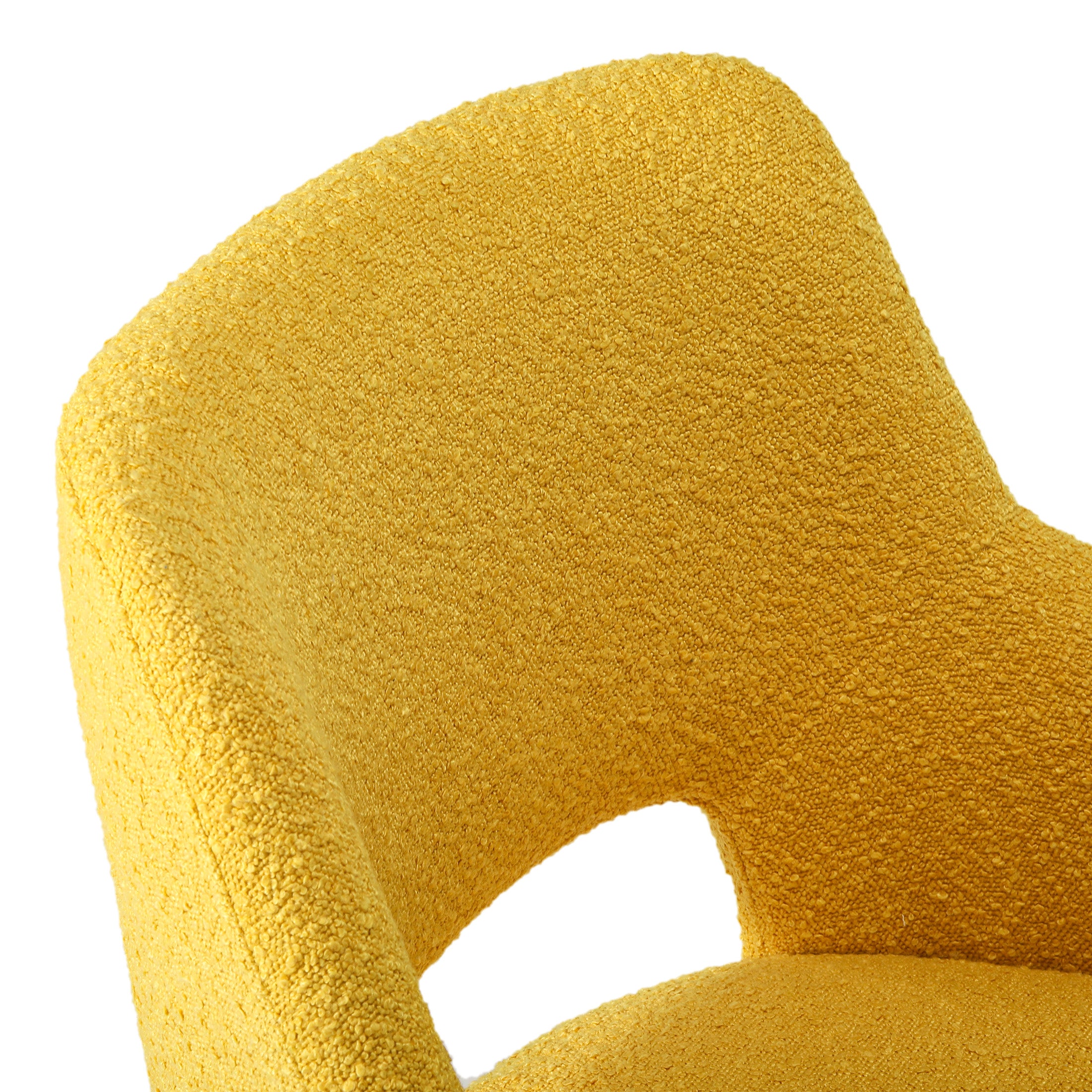 Amélie Mid-Century Modern Swivel Office Vanity Chair with Wheels