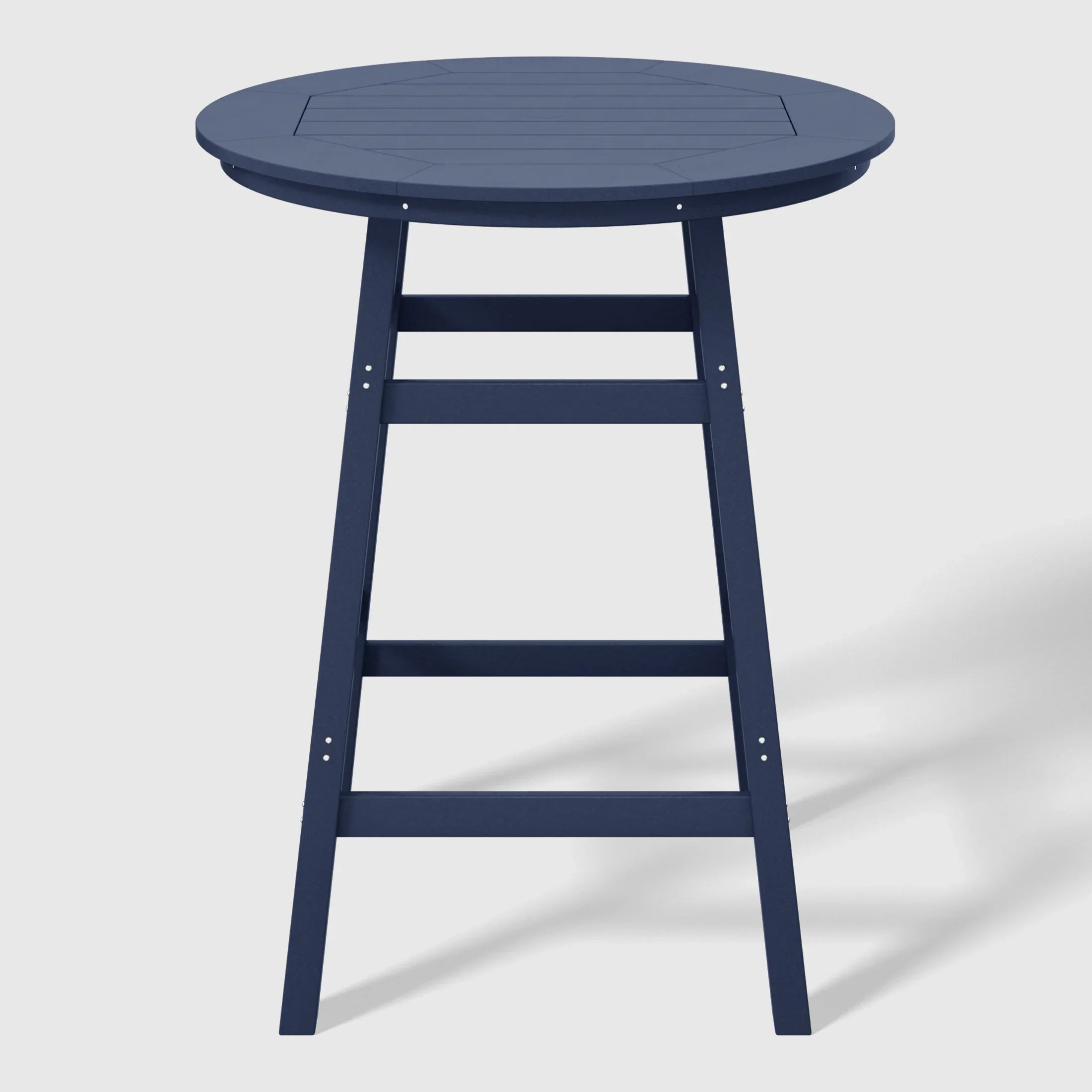 Paradise 5-Piece HDPE Outdoor Patio Dining Bar Bistro Table Set with Bar Stools