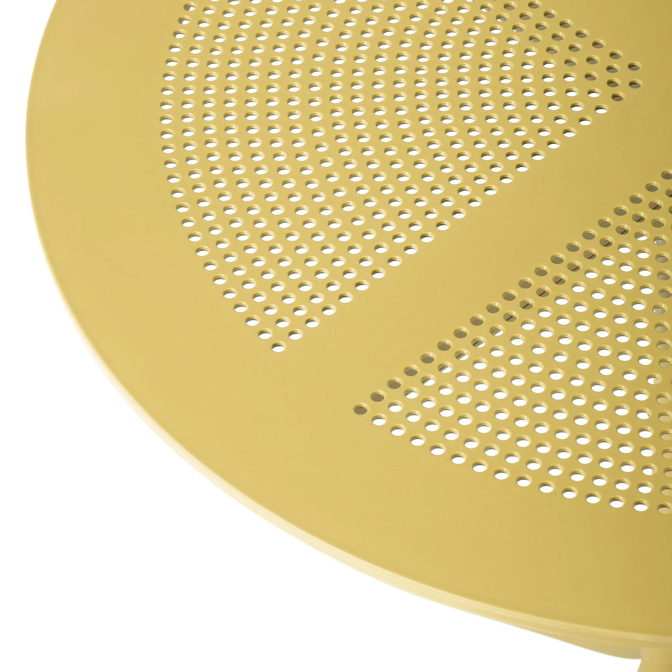 Sunshine 31.5" Round Plastic Outdoor Patio Dining Table for 4