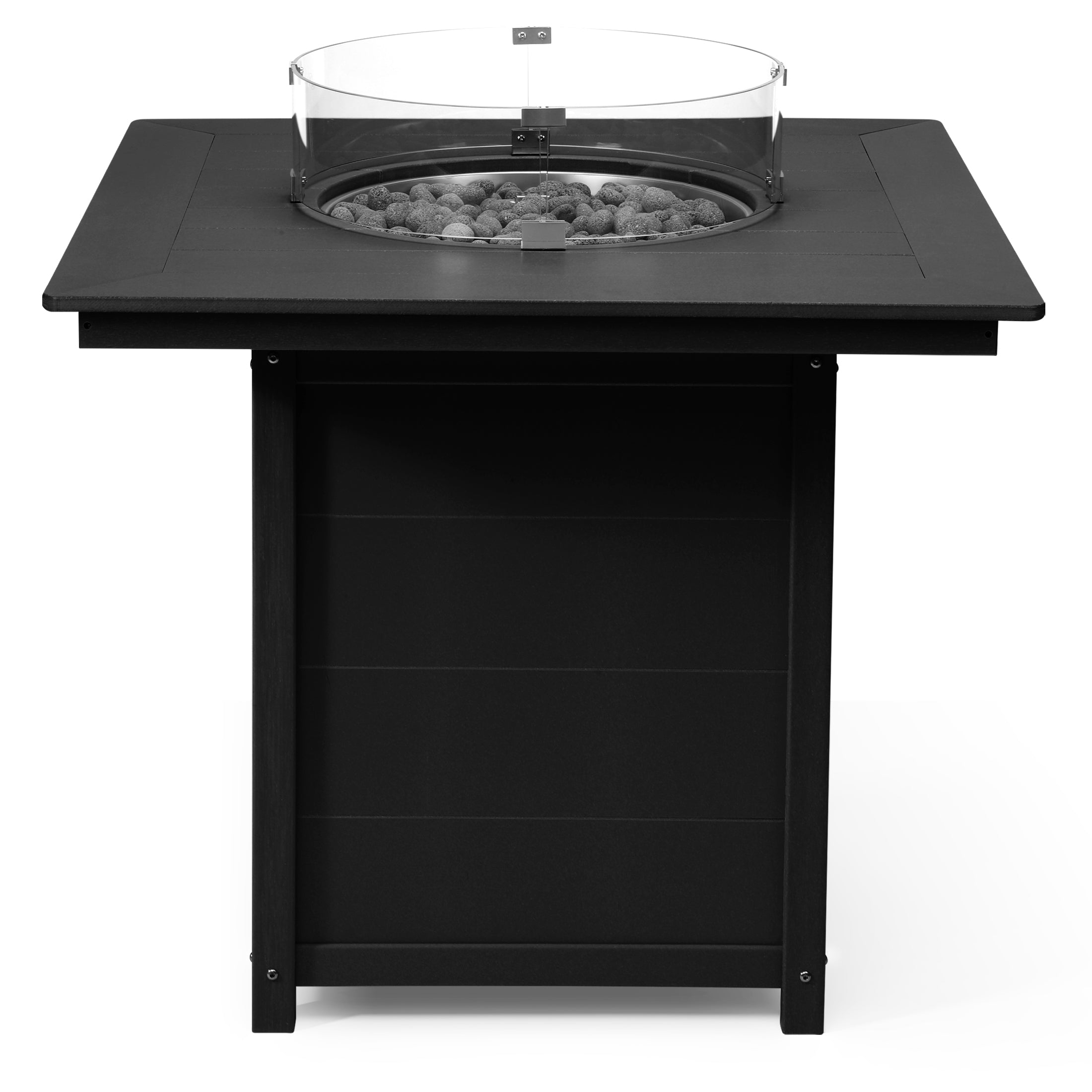Sol 42" Modern Outdoor Patio Gas Propane Square Fire Pit Table
