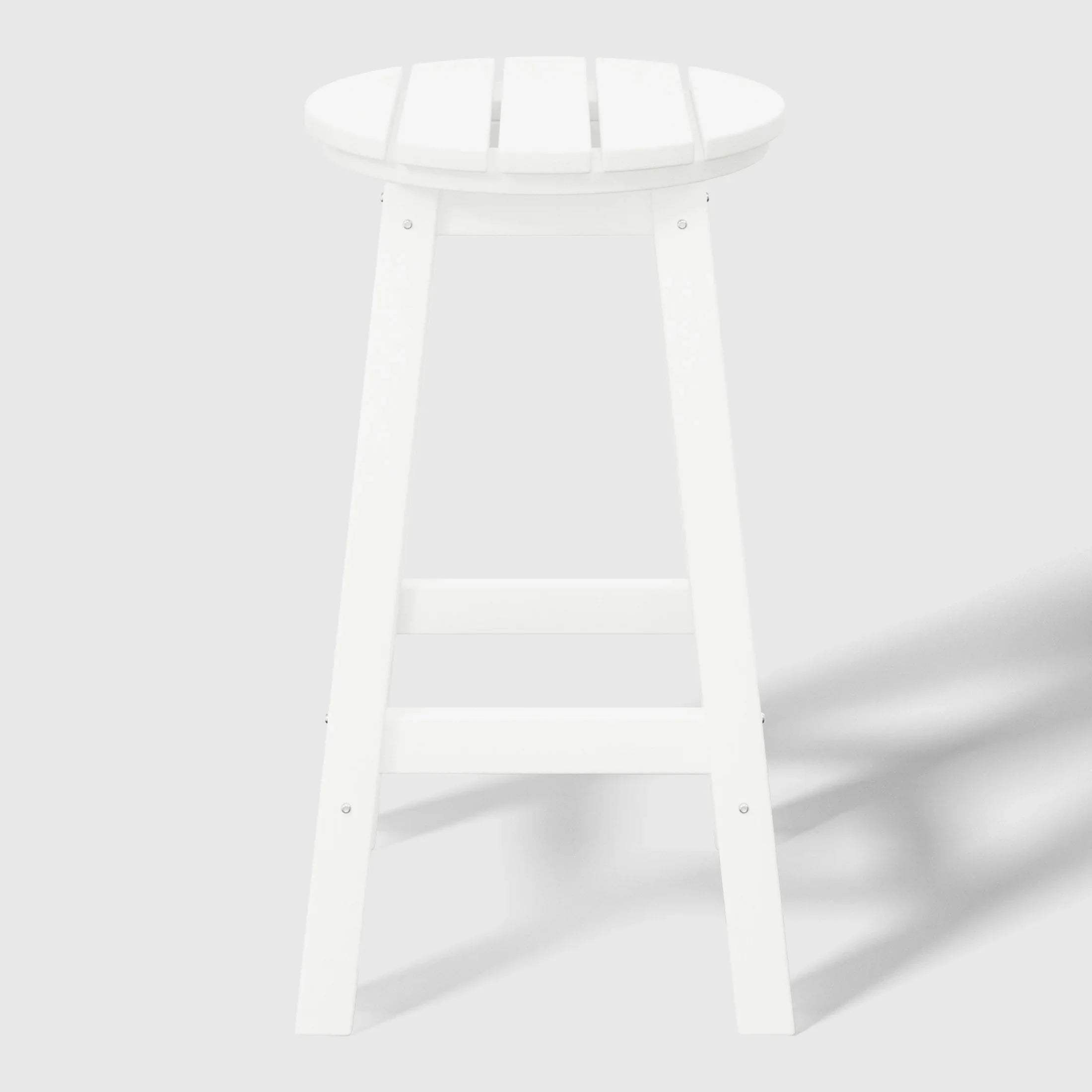 Paradise 24" HDPE Outdoor Patio Round Counter Height Bar Stool