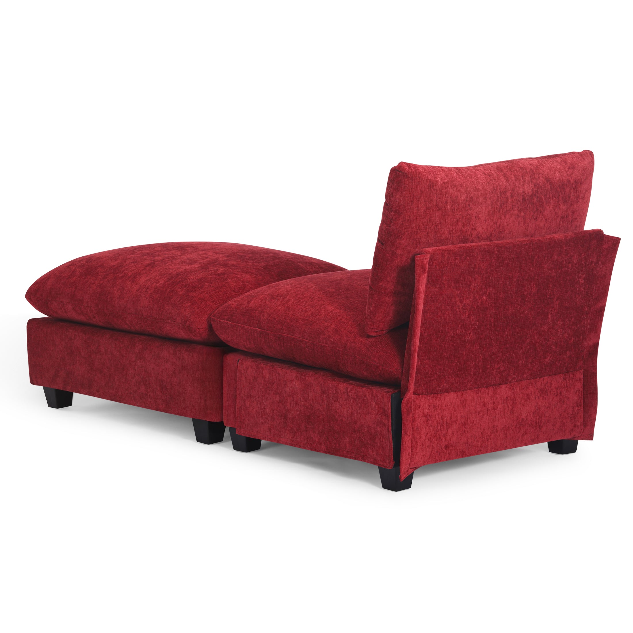 Springfield 68.5" Chenille Upholstered Indoor Chaise Lounge Chair