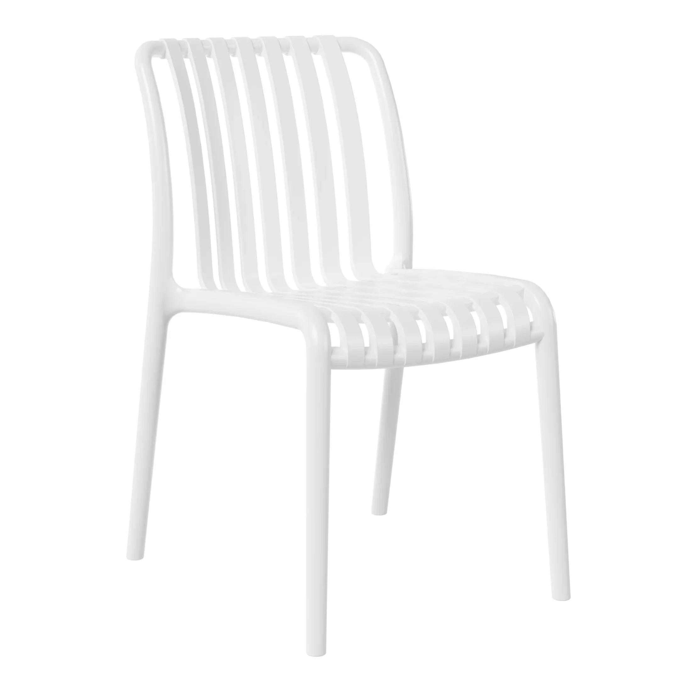 Sunshine 3-Piece Outdoor Patio Bistro Balcony Furniture Set With Stackable Chairs