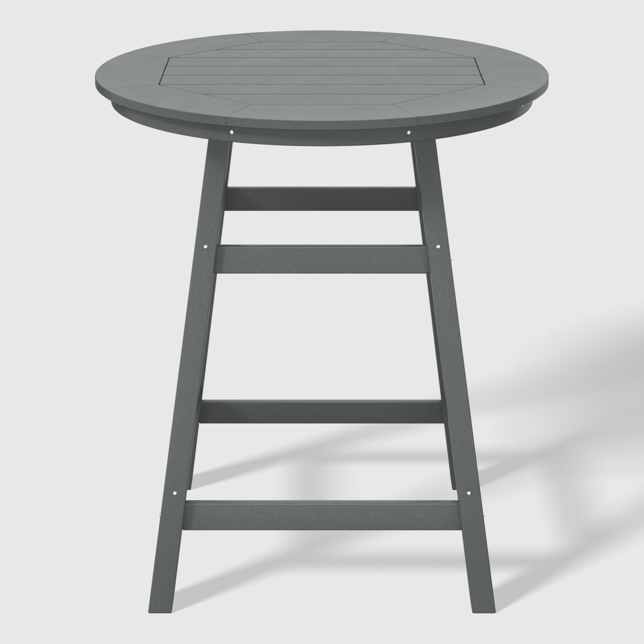 Paradise Outdoor 35" HDPE Round Patio Counter Height Bar Table