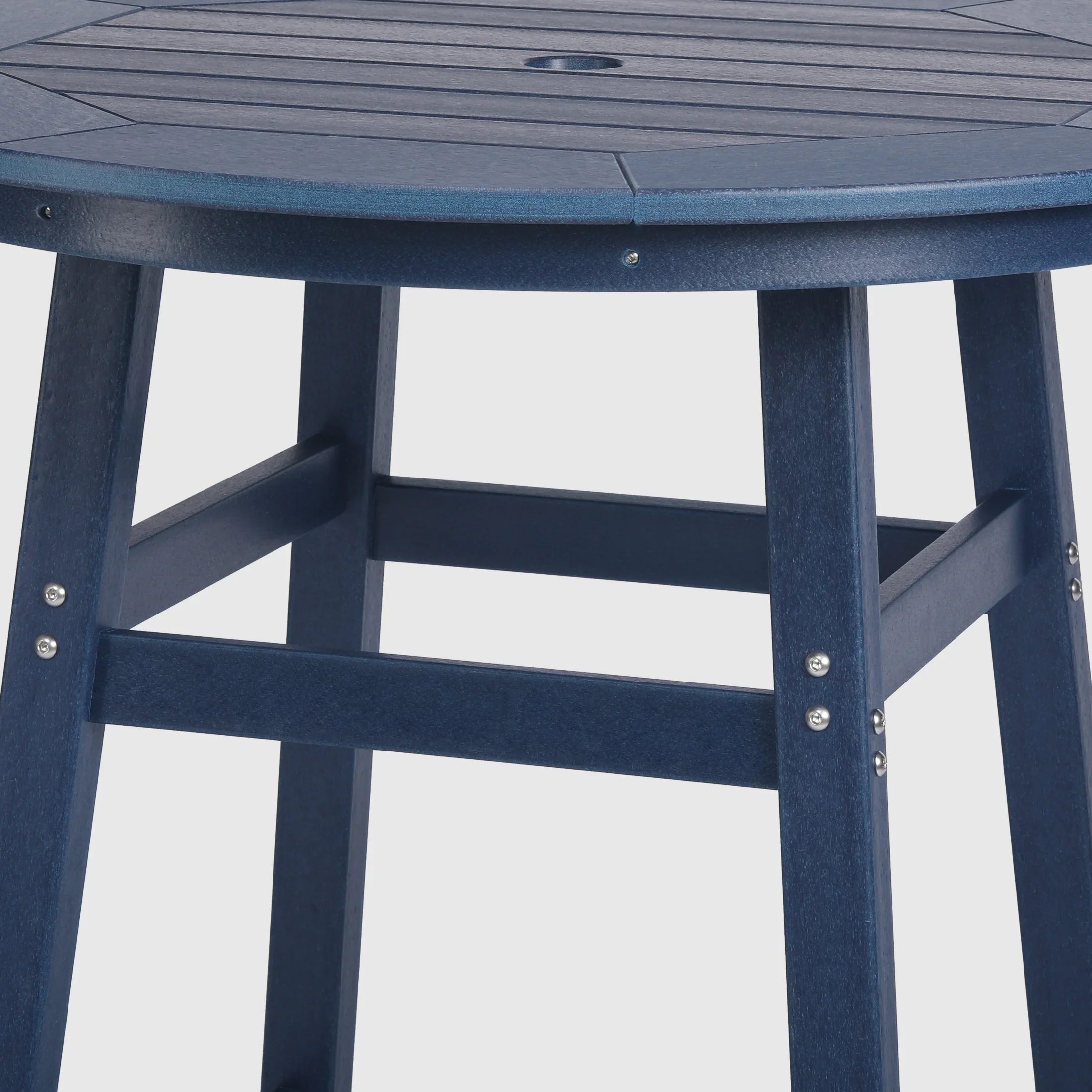 Paradise 5-Piece HDPE Outdoor Patio Dining Bar Bistro Table Set with Bar Stools