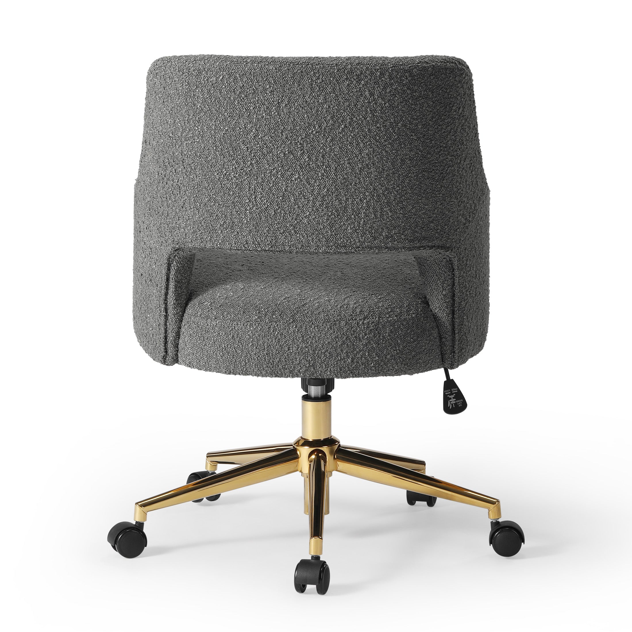 Amélie Mid-Century Modern Swivel Office Vanity Chair with Wheels