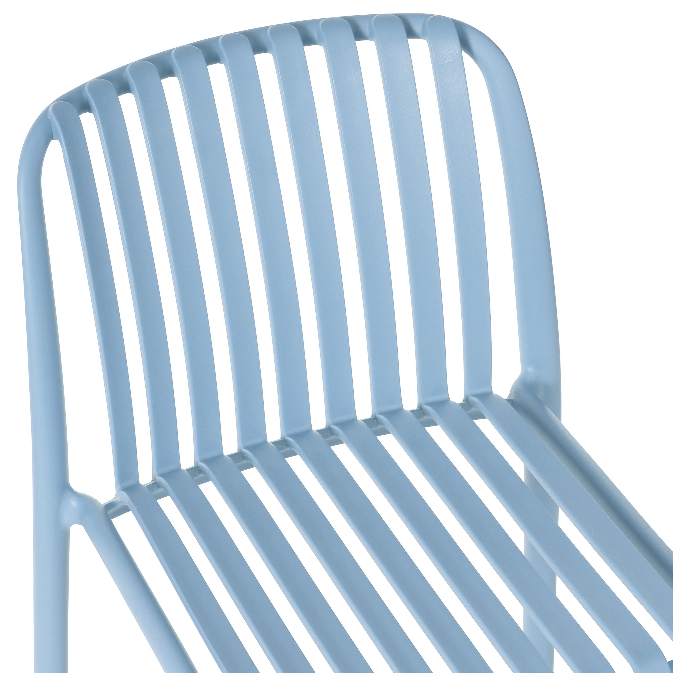 Sunshine 29.5" Outdoor Modern Polypropylene Plastic Patio Bar Height Stools (Set of 2)