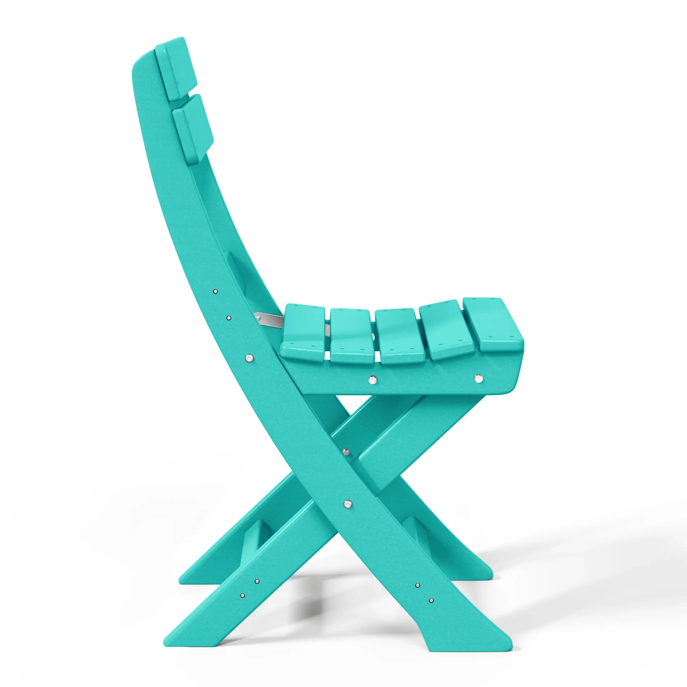 Paradise 3-Piece Outdoor HDPE Folding Patio Bistro Table and Chairs