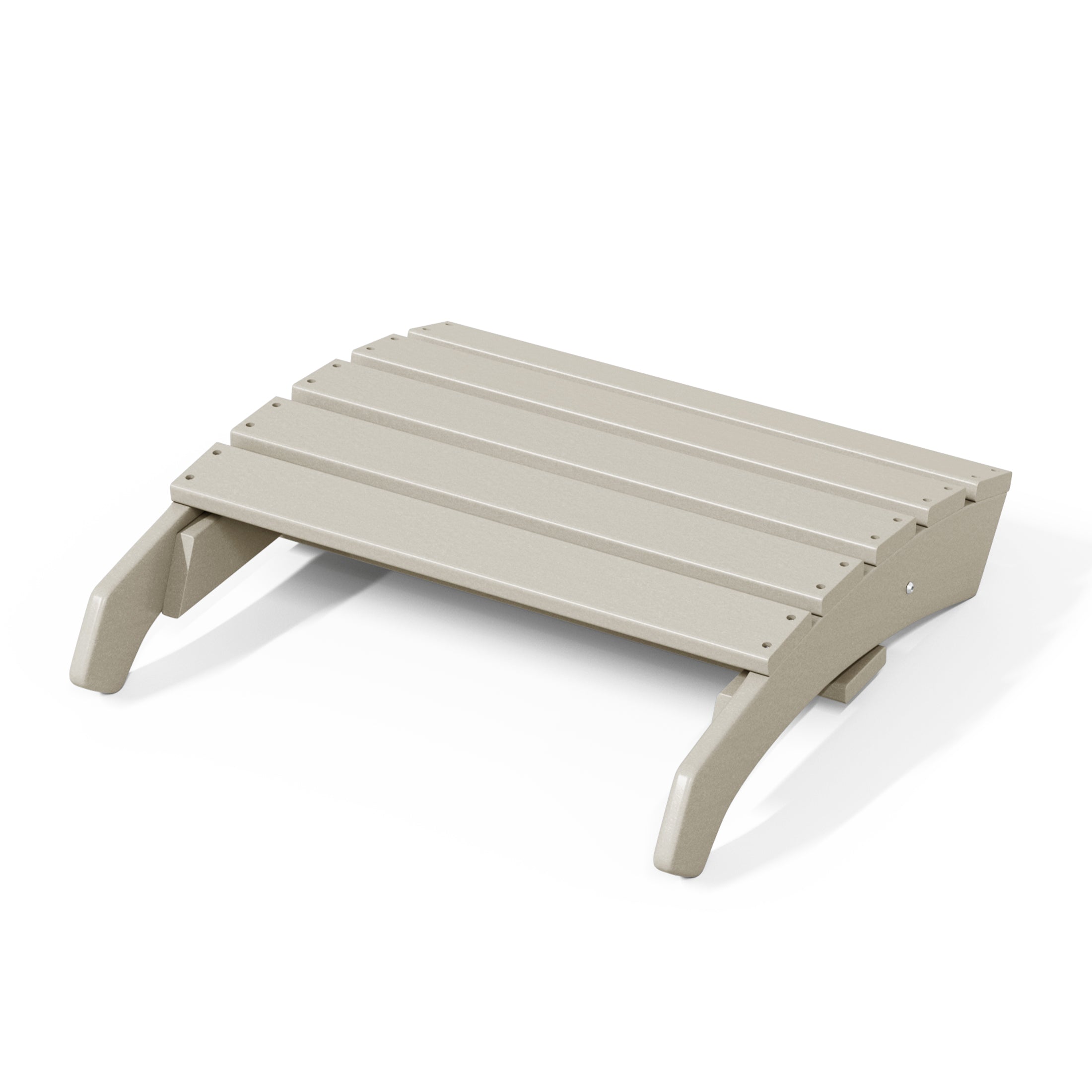 Portside Outdoor Patio HDPE Adirondack Ottoman Footrest