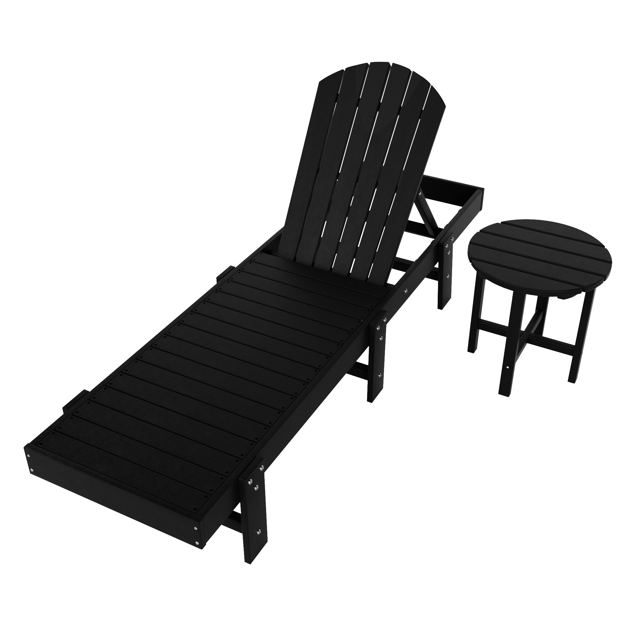 Portside 2 Piece Poly Reclining Chaise Lounge