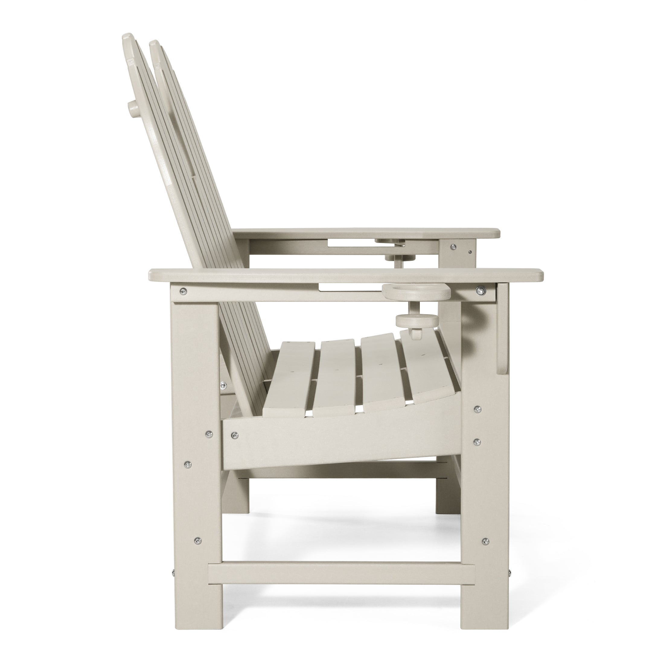 Savannah Outdoor Patio 49" HDPE Adirondack Garden Bench