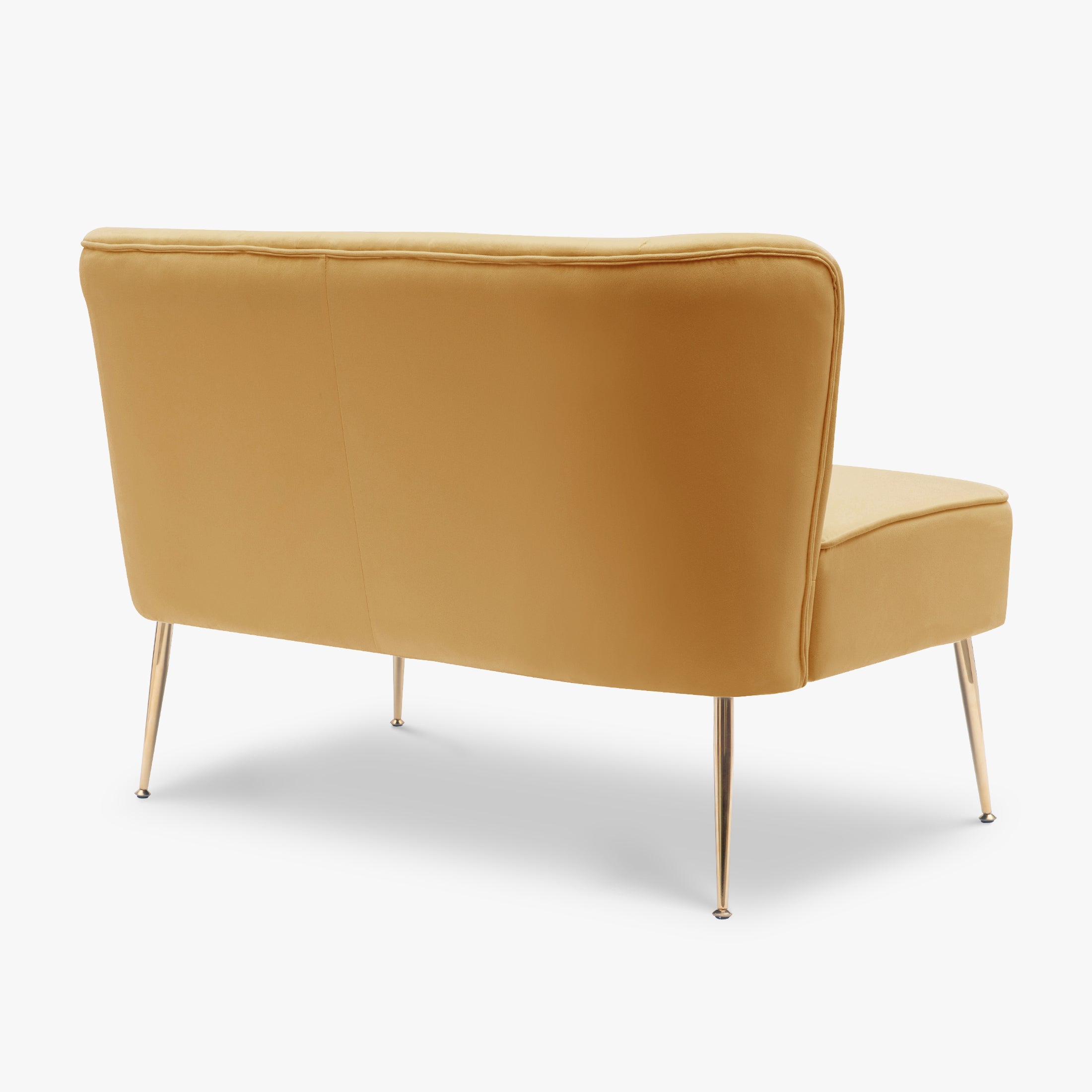 Alaia Mid Century Modern Tufted Velvet Loveseat Sofa and 25" Accent Chair 3-Piece Set