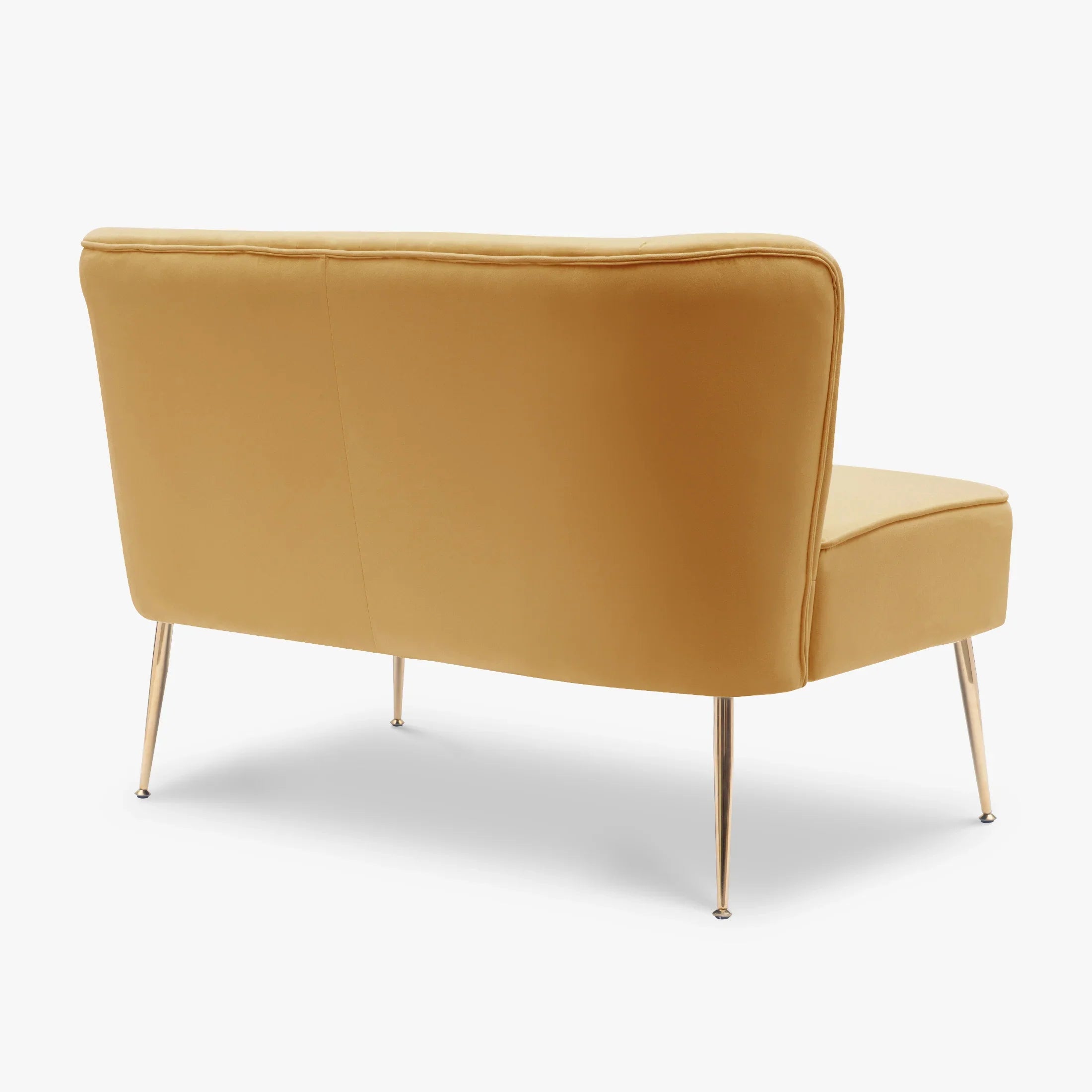Alaia Mid Century Modern Tufted Velvet Loveseat Sofa and 25" Accent Chair 3-Piece Set