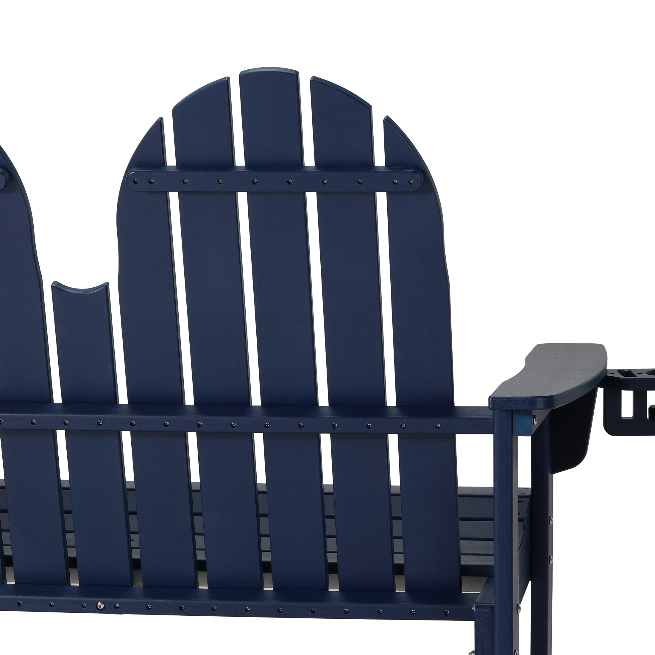 Savannah Outdoor Patio 49" HDPE Adirondack Garden Bench