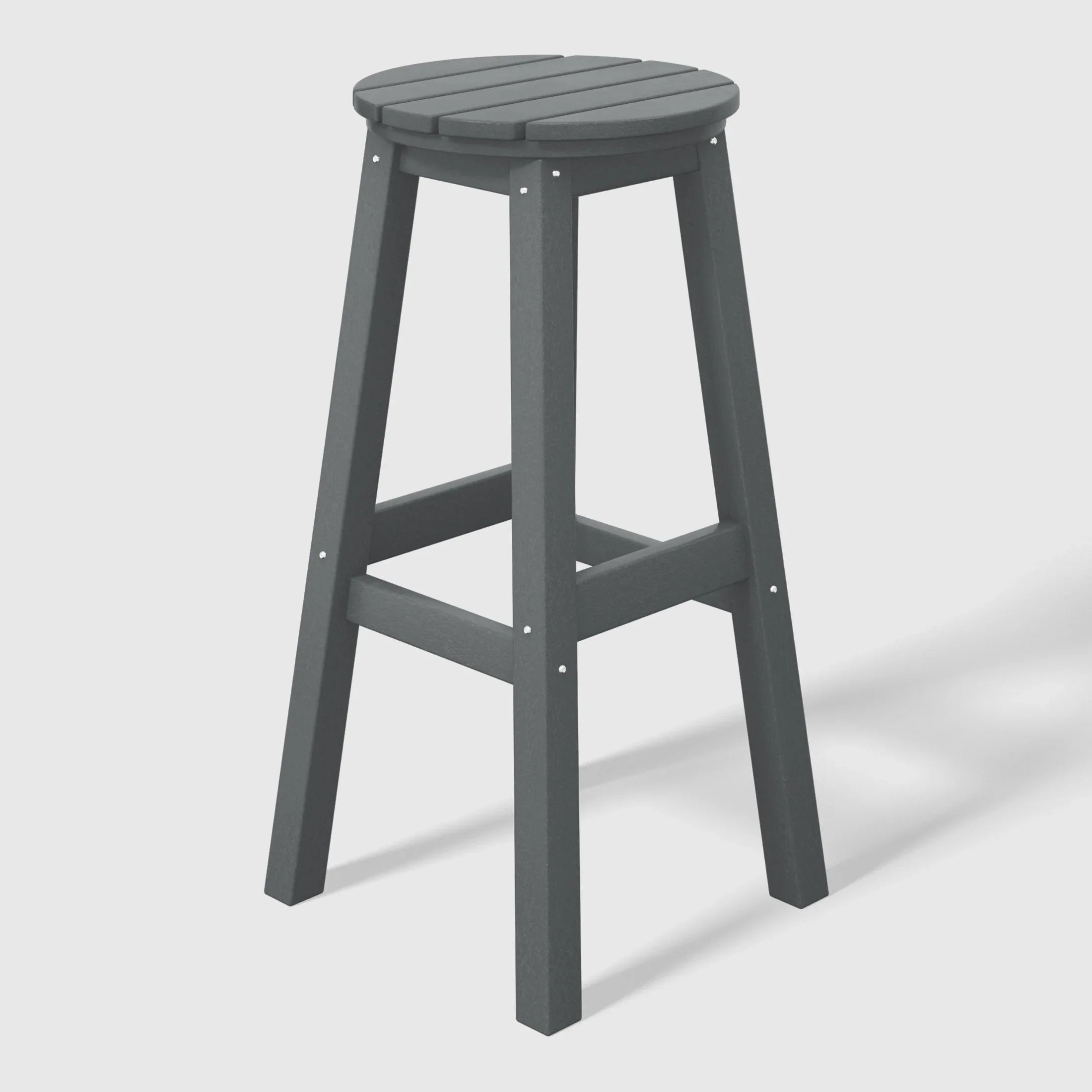 Paradise 29" HDPE Outdoor Patio Round Bar Stool Set of 3
