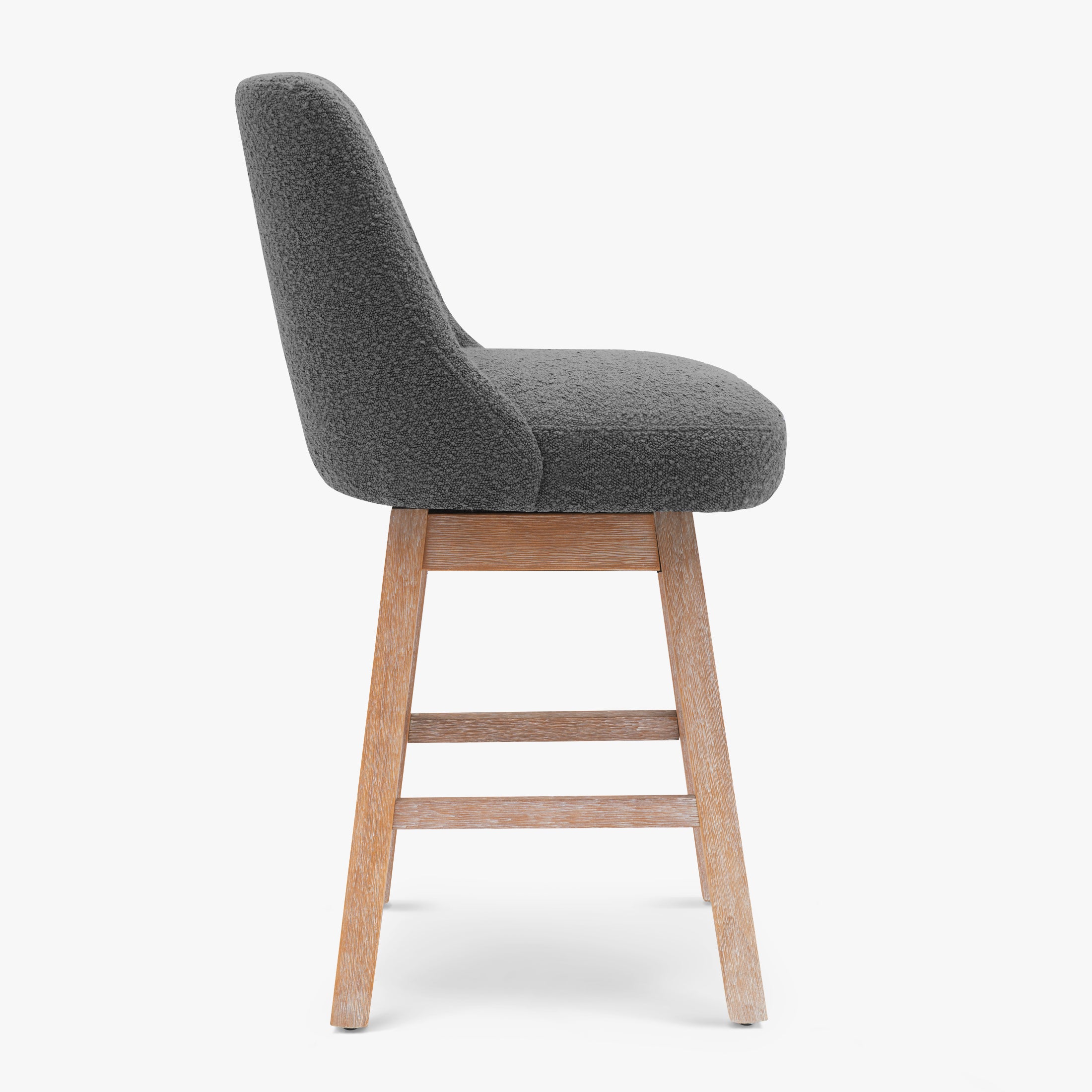 Amélie 26" Upholstered Swivel Counter Height Bar Stool