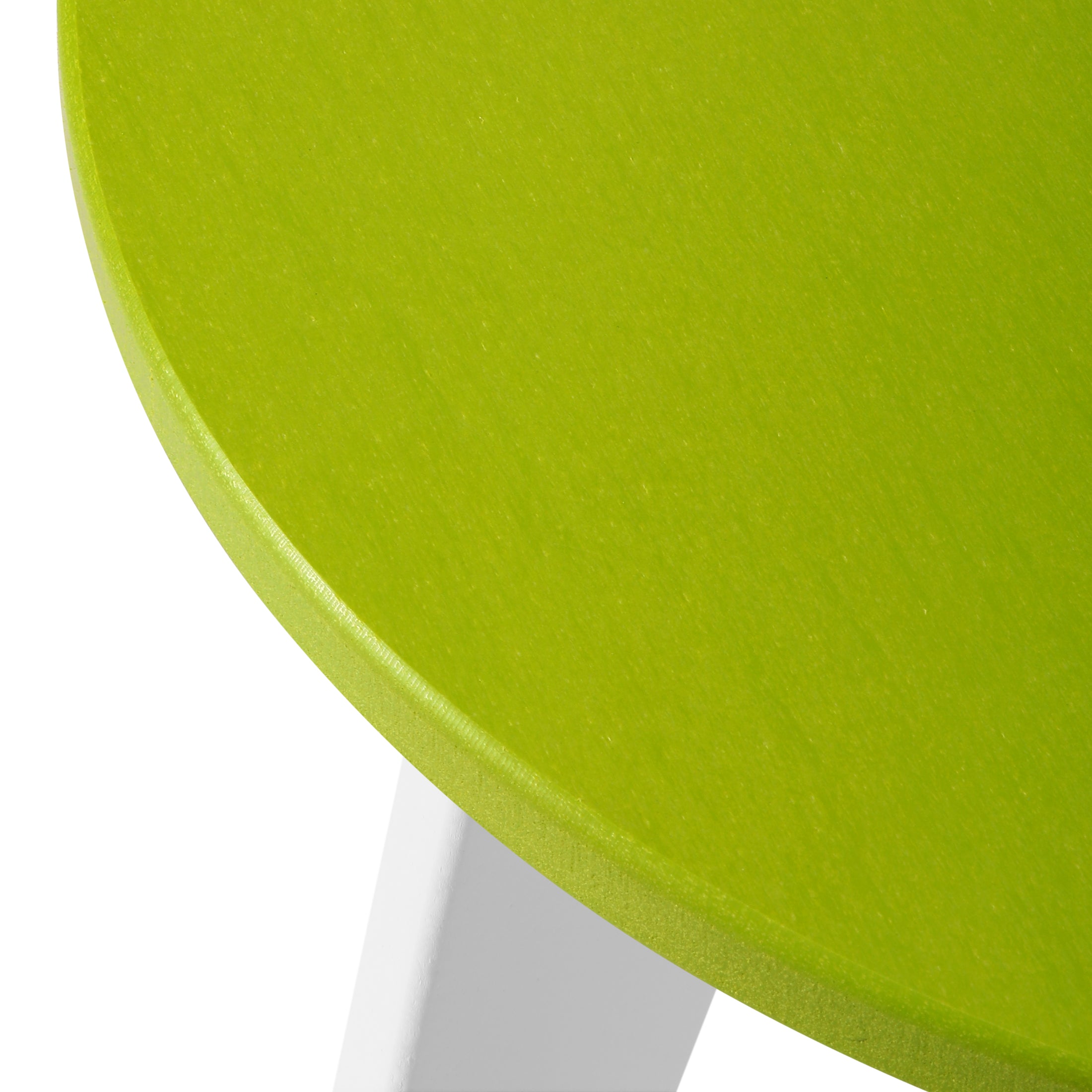 Seaside HDPE Plastic Outdoor Round Adirondack Patio Side Table