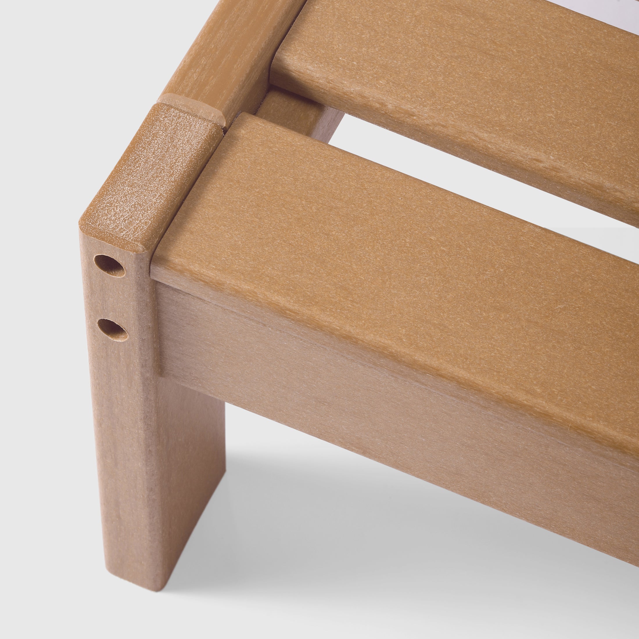 Portsmouth Outdoor Patio HDPE Left Arm Sectional Corner Club Chair with Patio Cushions