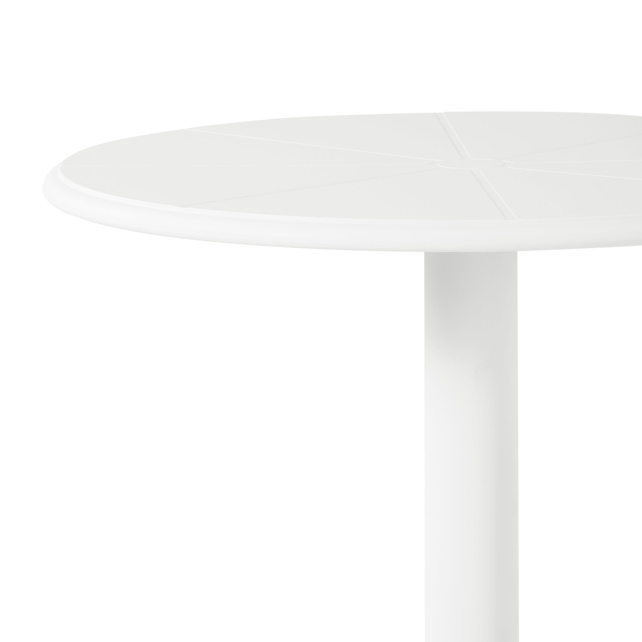 Sunshine 23.5" Outdoor Polypropylene Resin Round Patio Bistro Dining Table for 2