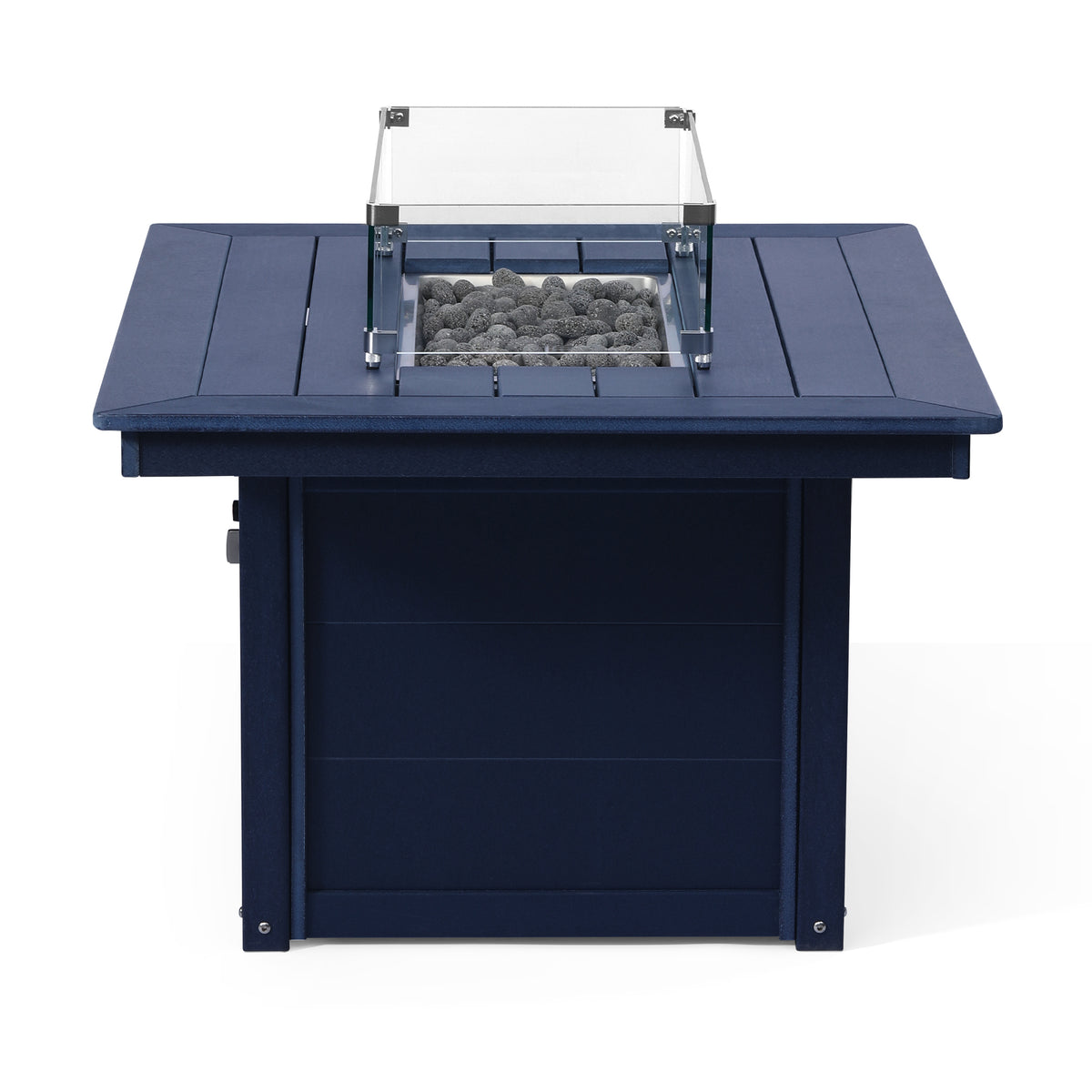 Sol 46" Modern Outdoor 55,000 BTU Patio Gas Propane Rectangle Deck Fire Pit Table