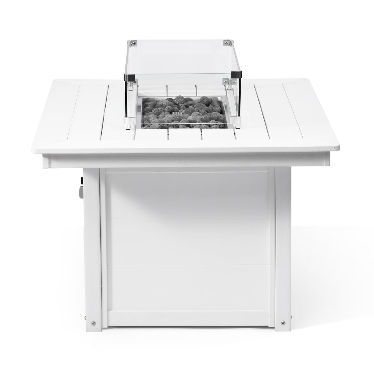 Sol 46" Modern Outdoor 55,000 BTU Patio Gas Propane Rectangle Deck Fire Pit Table