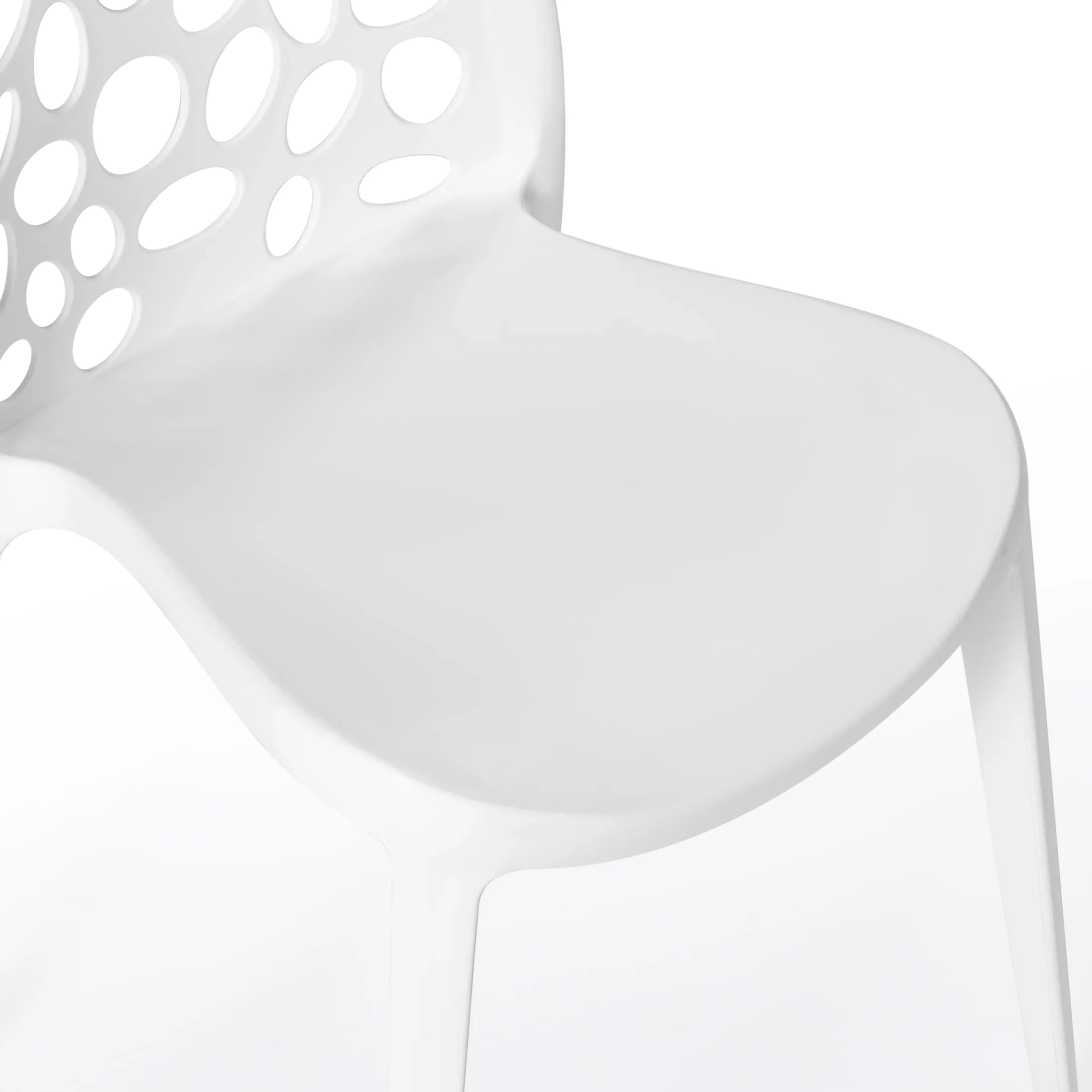 Sunshine Outdoor Modern Stackable Patio Dining Chairs (Set of 2)