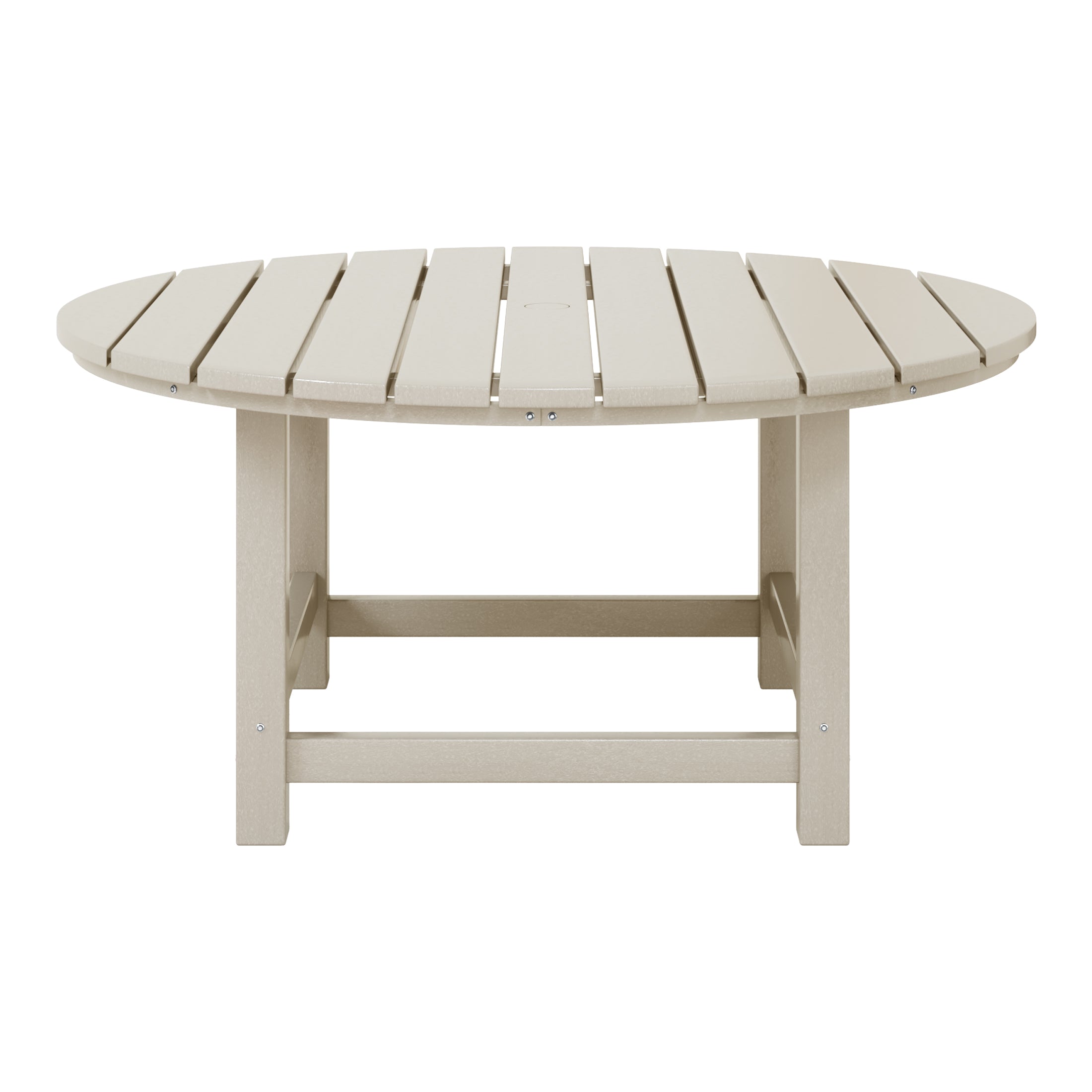Paradise Low Outdoor HDPE Round Patio Coffee Table