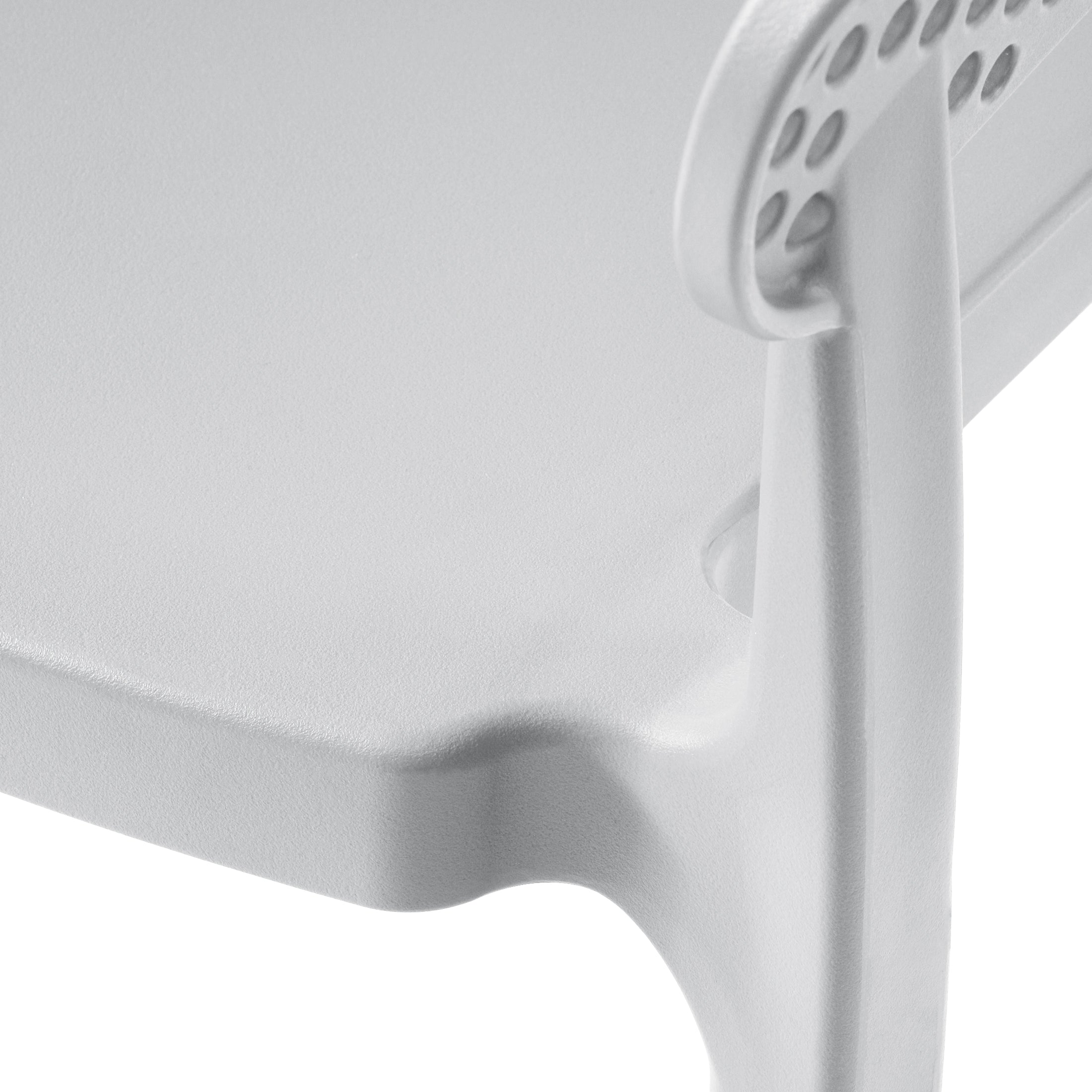 Sunshine Outdoor Modern Stackable Plastic Resin Patio Dining Armchair (Set of 2)