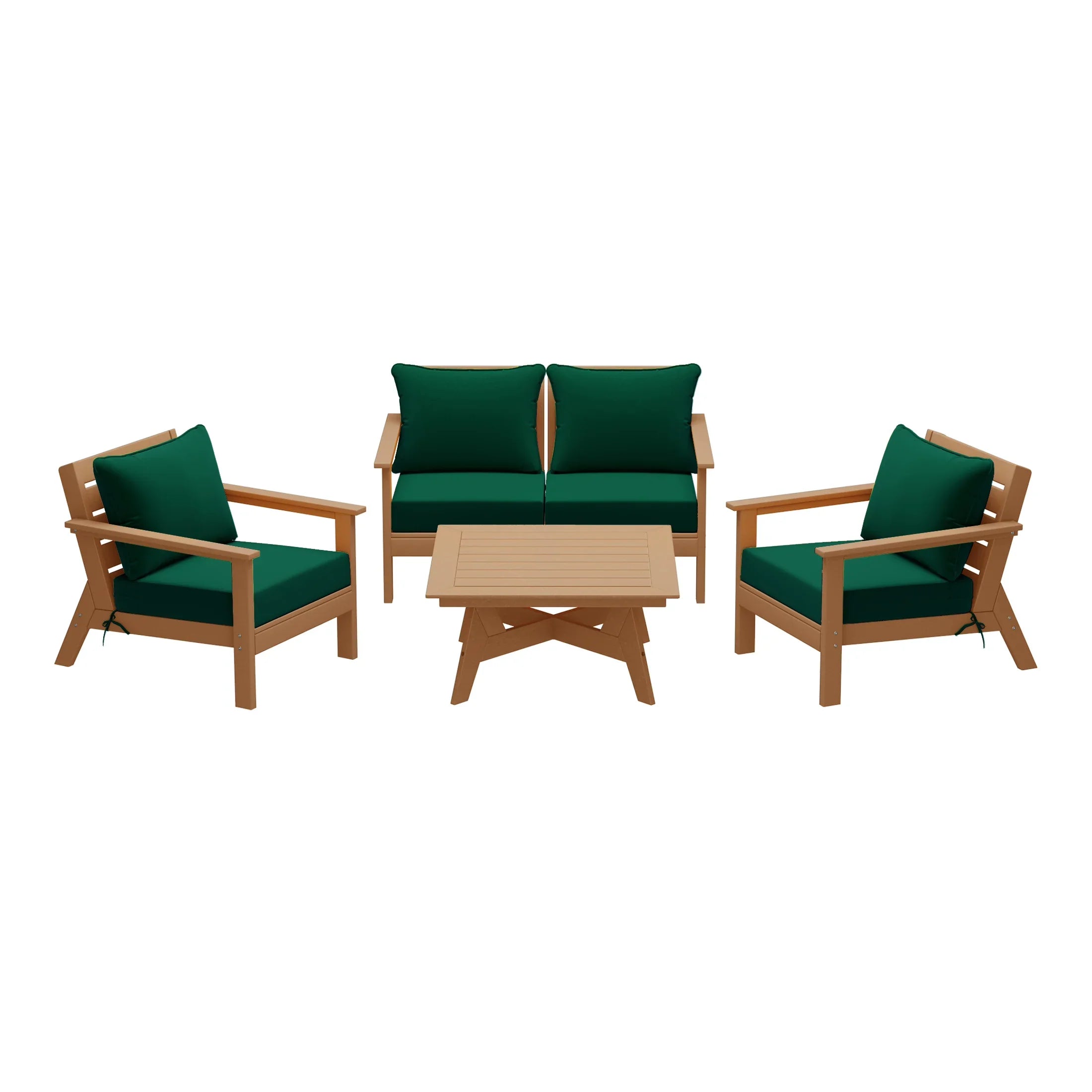 Portsmouth Outdoor 5-Piece Modular Sectional Patio Furniture Sofa Set