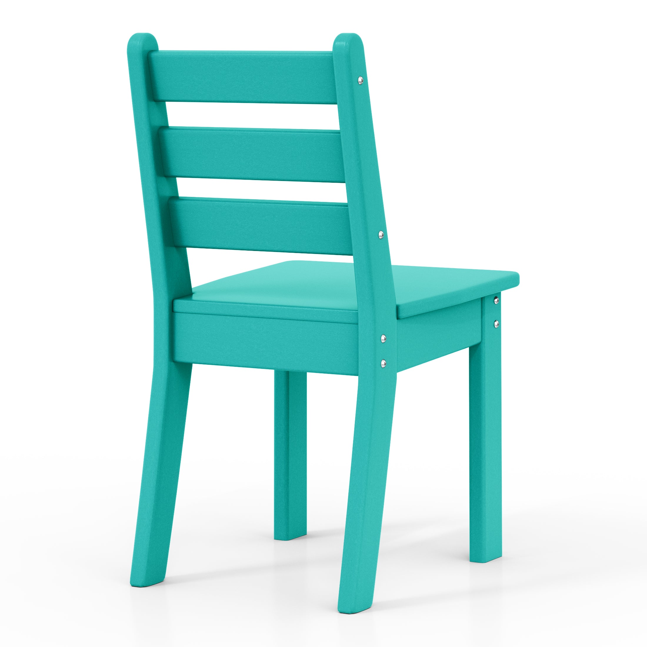 Playhouse Outdoor HDPE Kids Plastic Toddler Dining Chair (Set of Two)