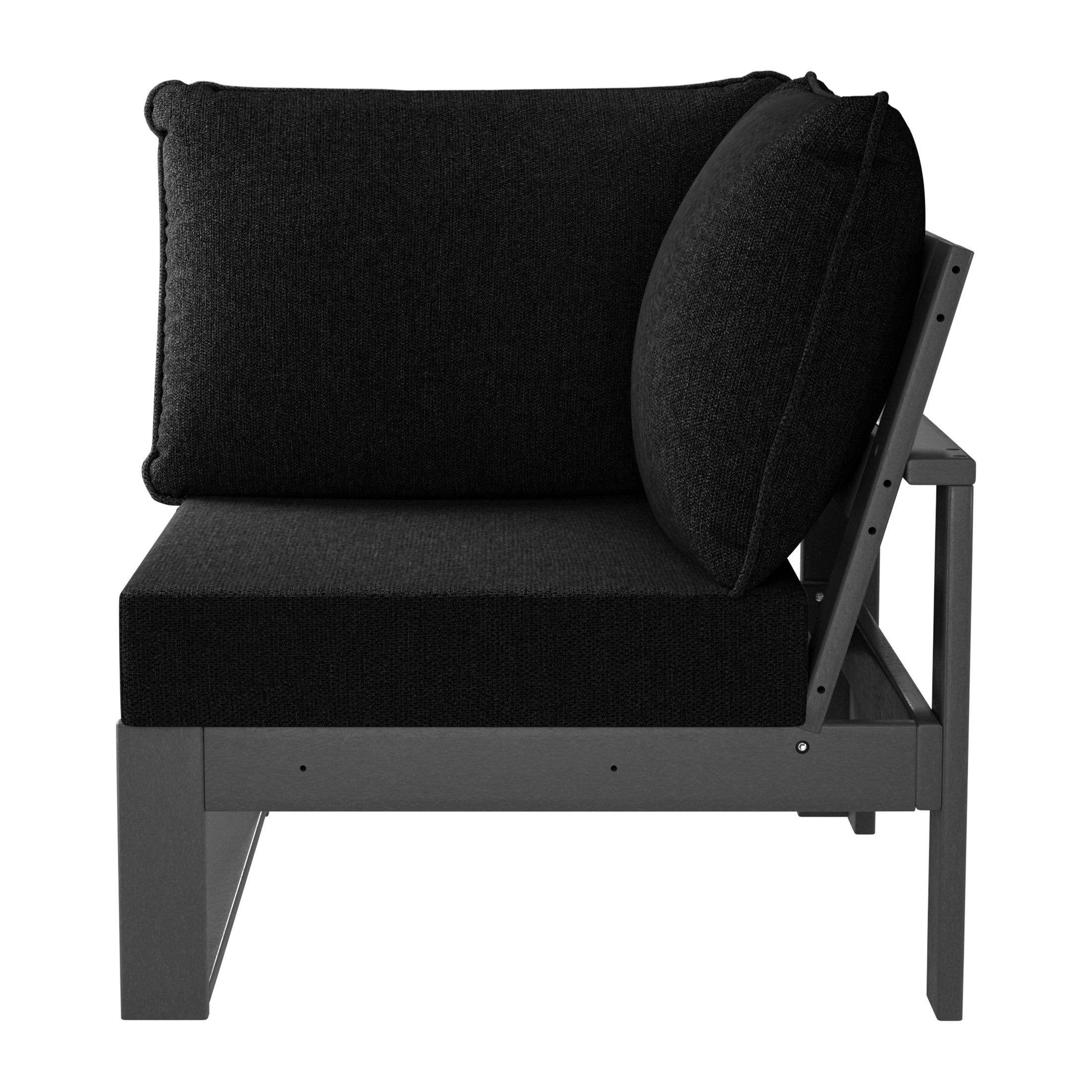 Rockaway Outdoor HDPE Sectional Corner Sofa Seat with Water-Proof Cushions