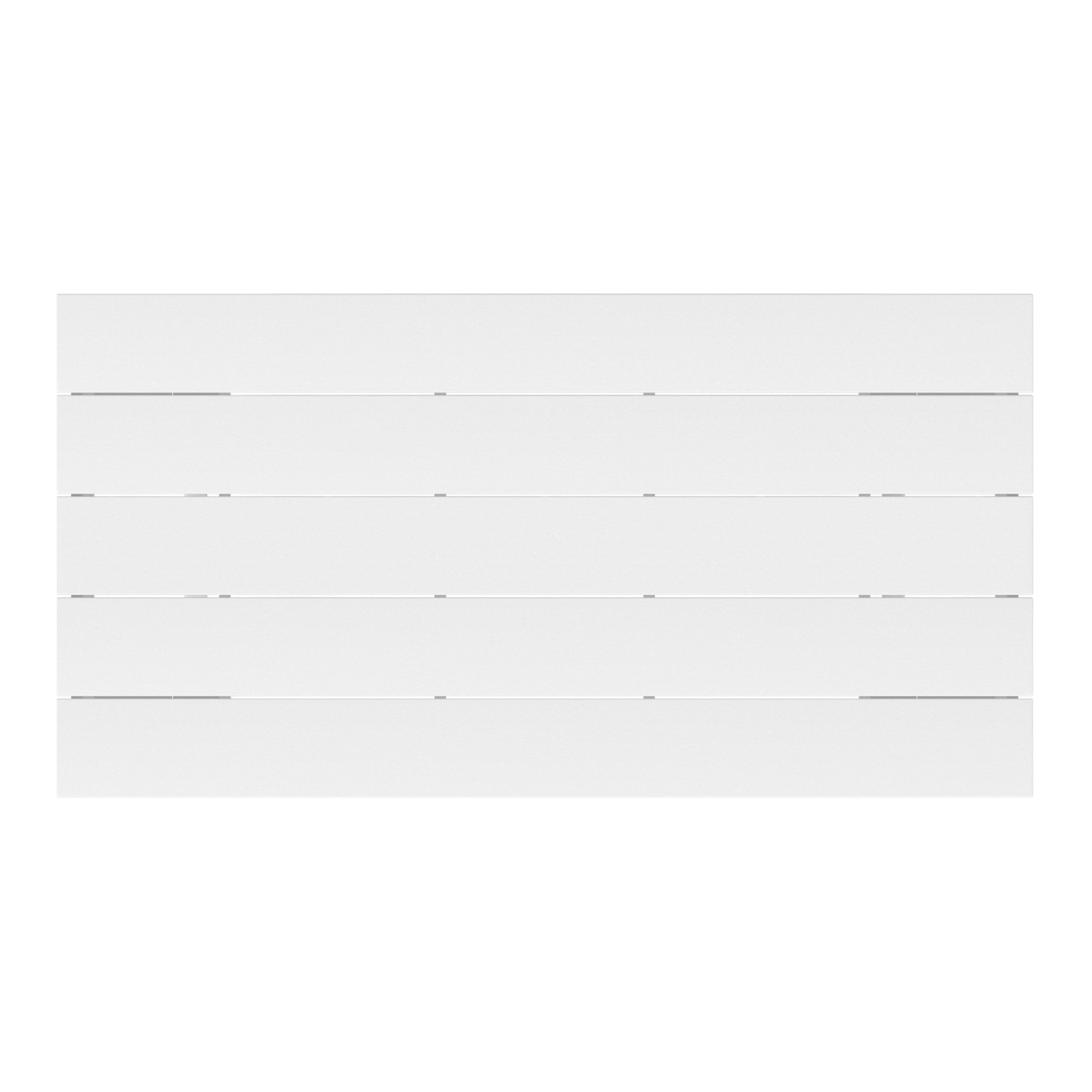 Palms Outdoor Modern HDPE 66" Wide Rectangle Patio Dining Table for 6