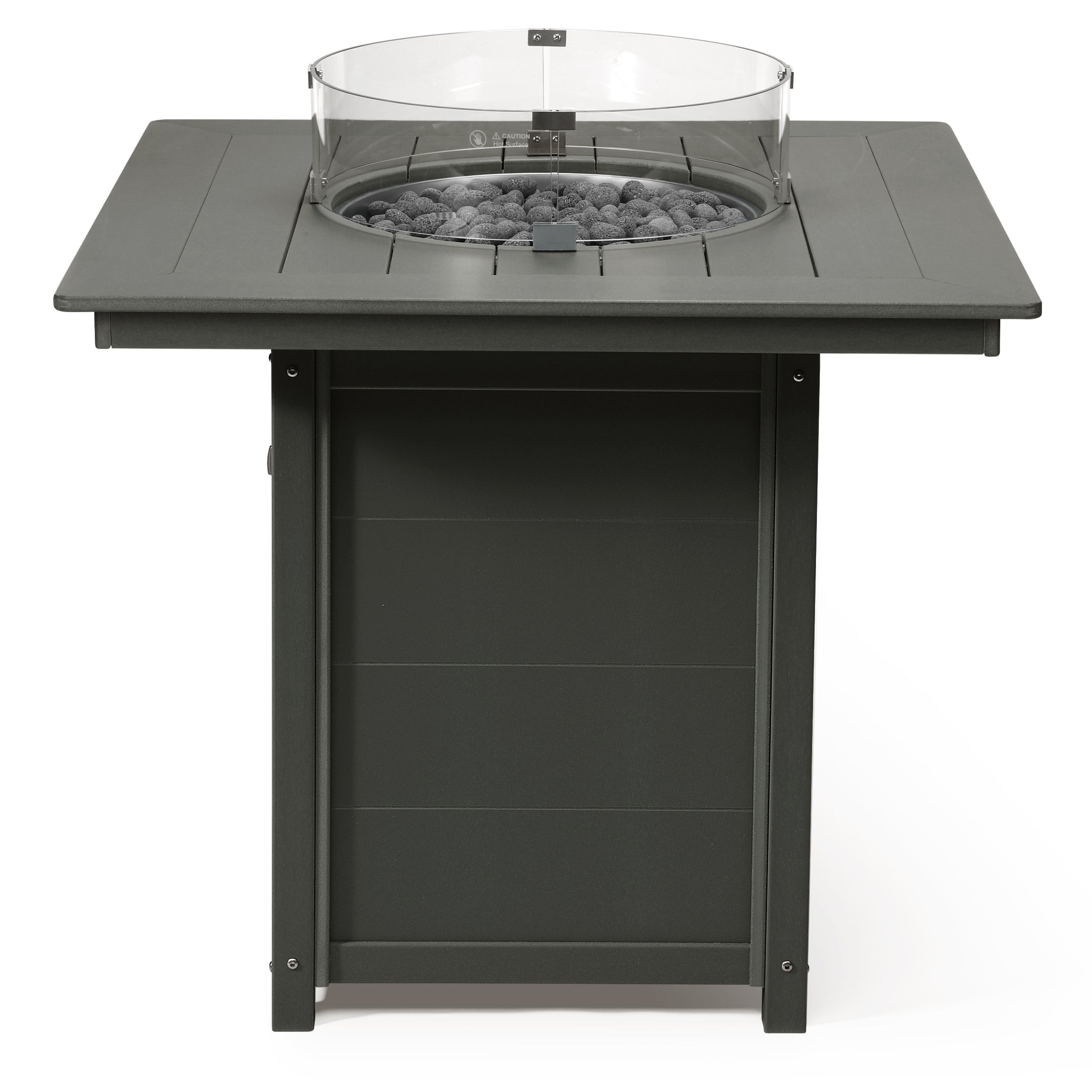 Sol 42" Modern Outdoor Patio Gas Propane Square Fire Pit Table